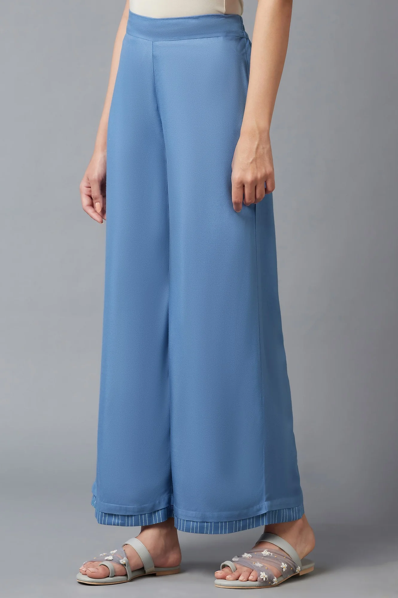 Azure Blue Parallel Pants - Image 3