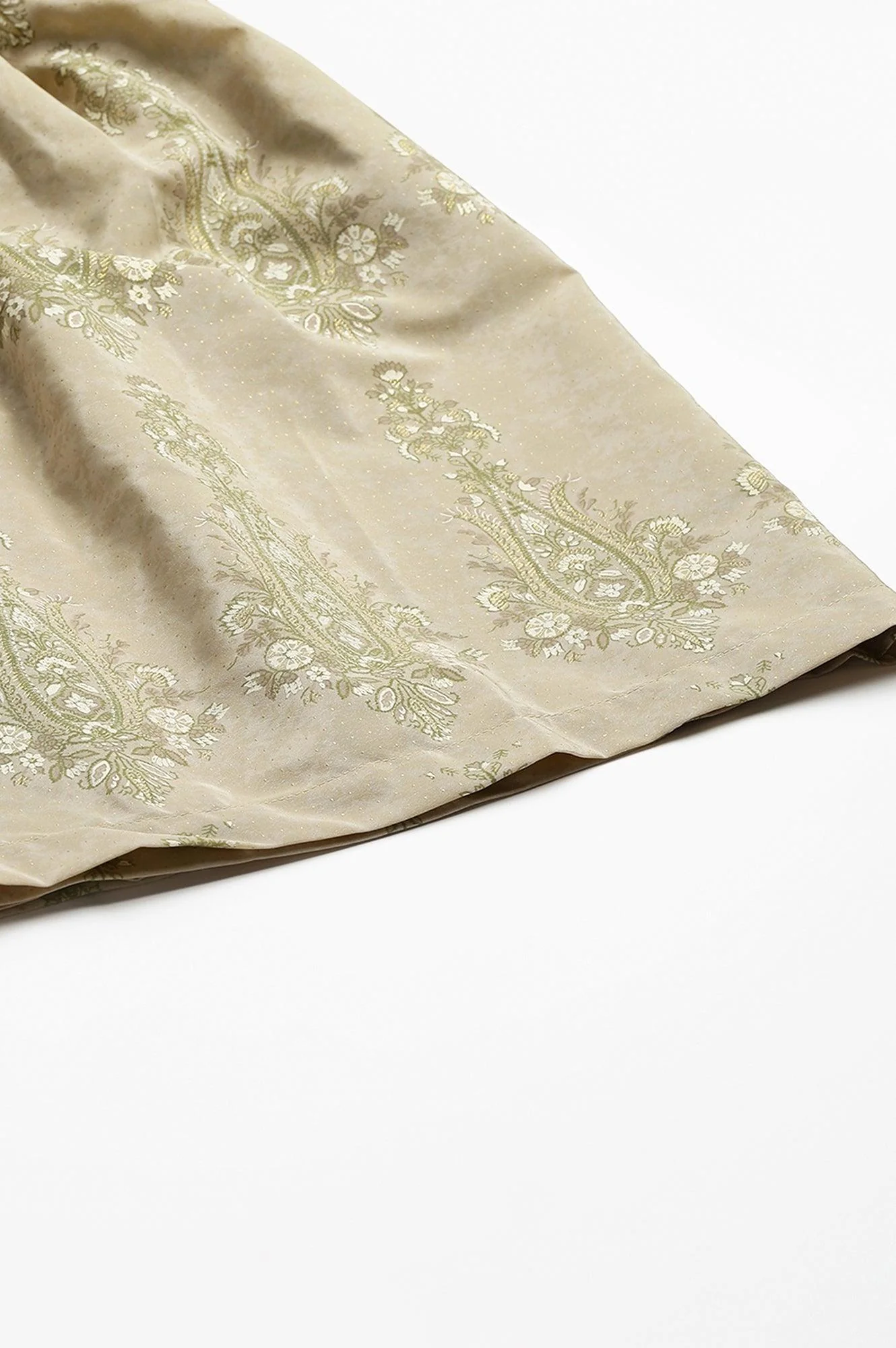 Beige Printed Gathered Sharara - Image 7