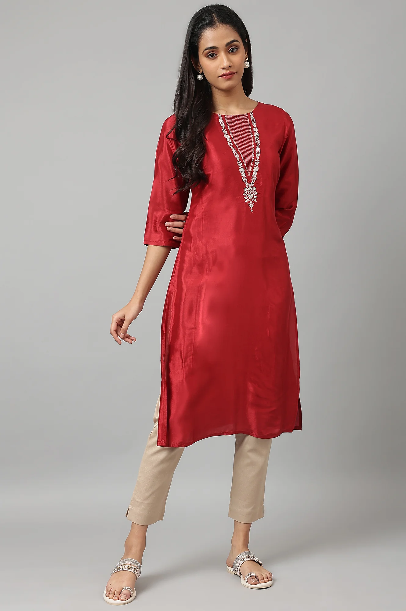 Beige Slim Pants - Image 4