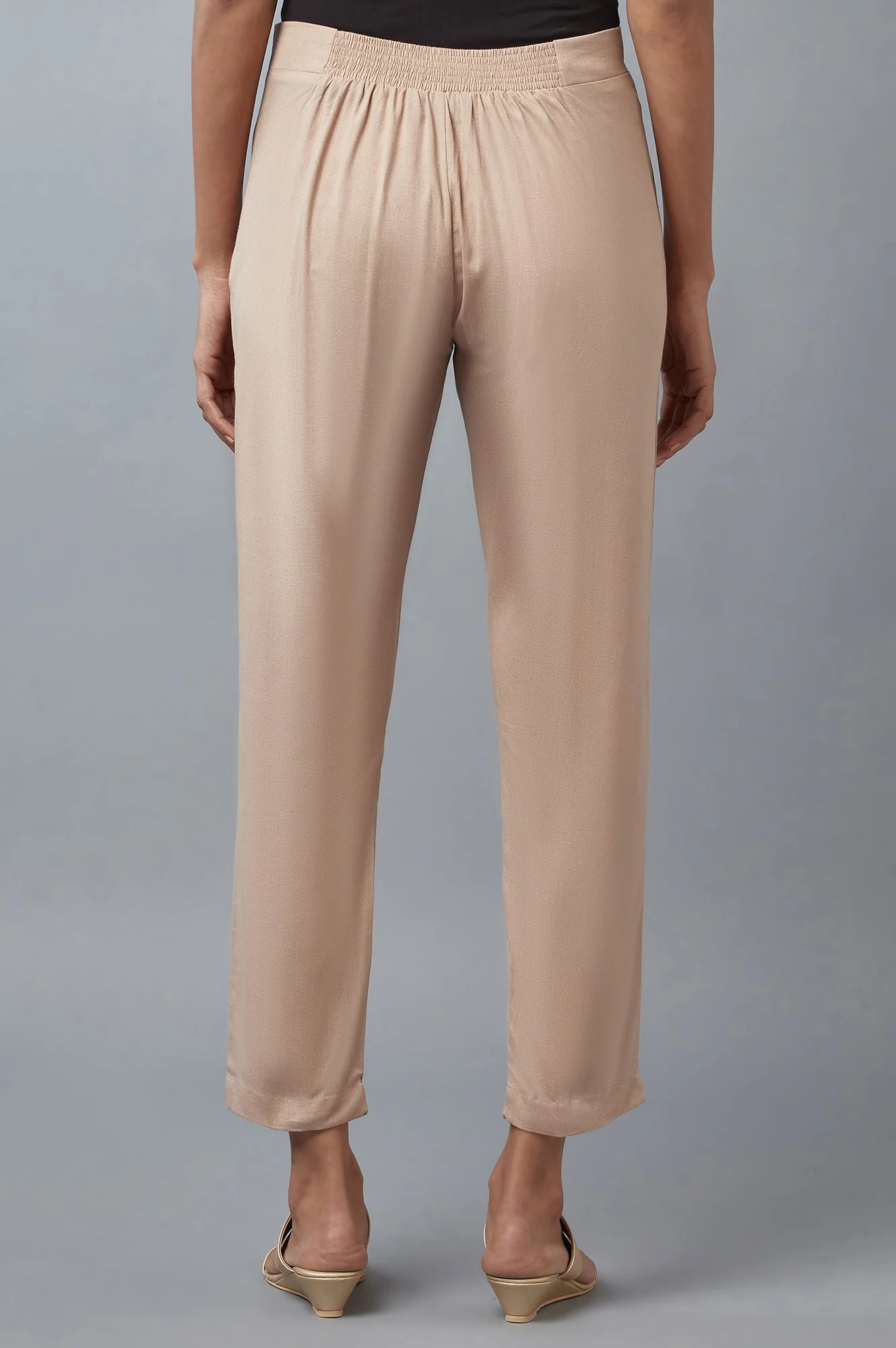 Beige Slim Pants - Image 2