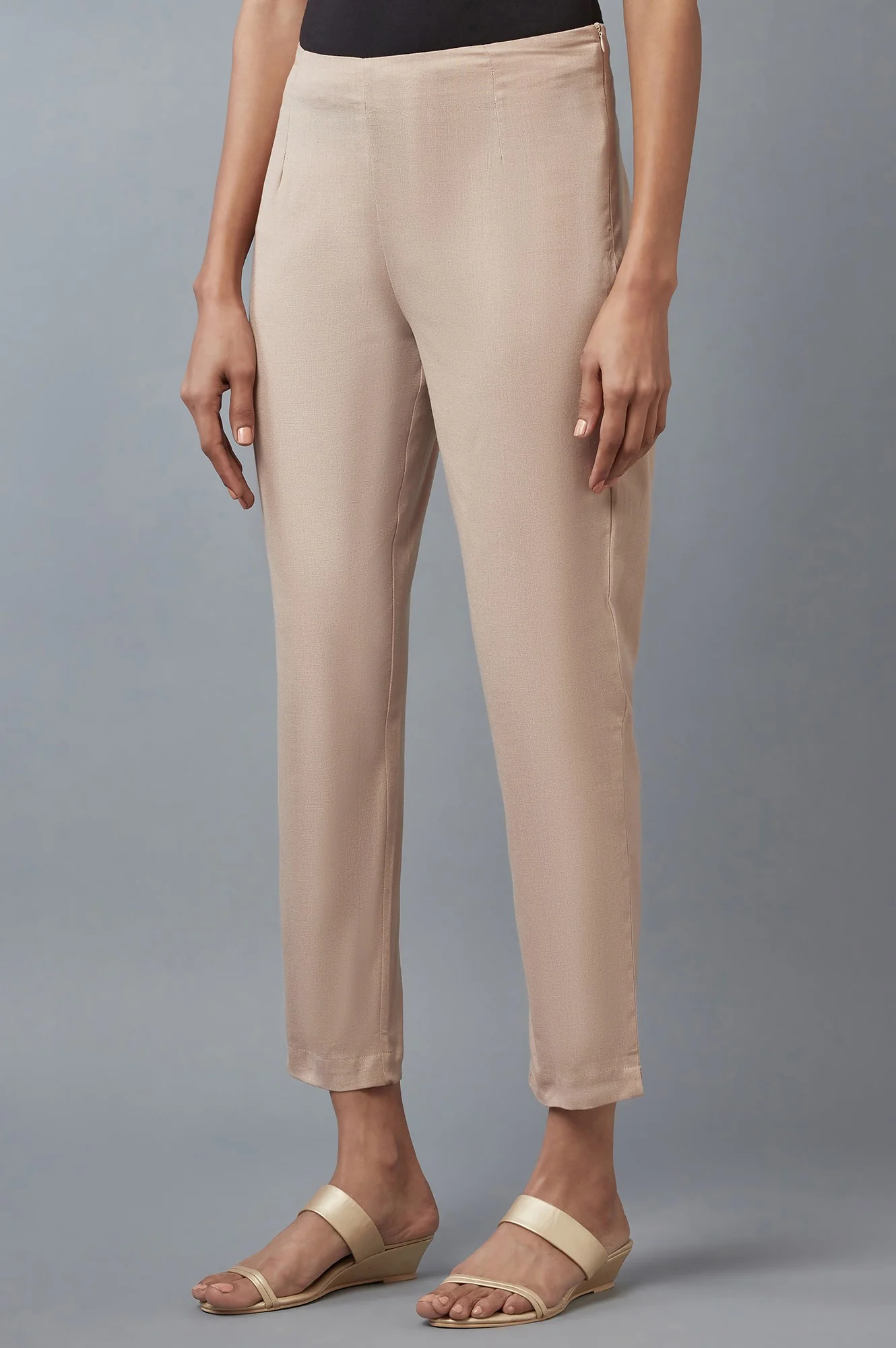 Beige Slim Pants - Image 3
