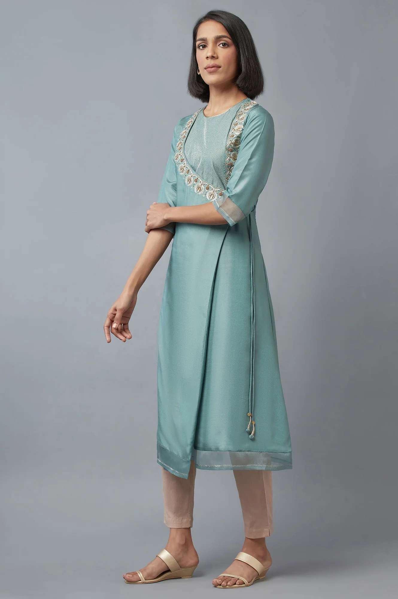 Beige Slim Pants - Image 5