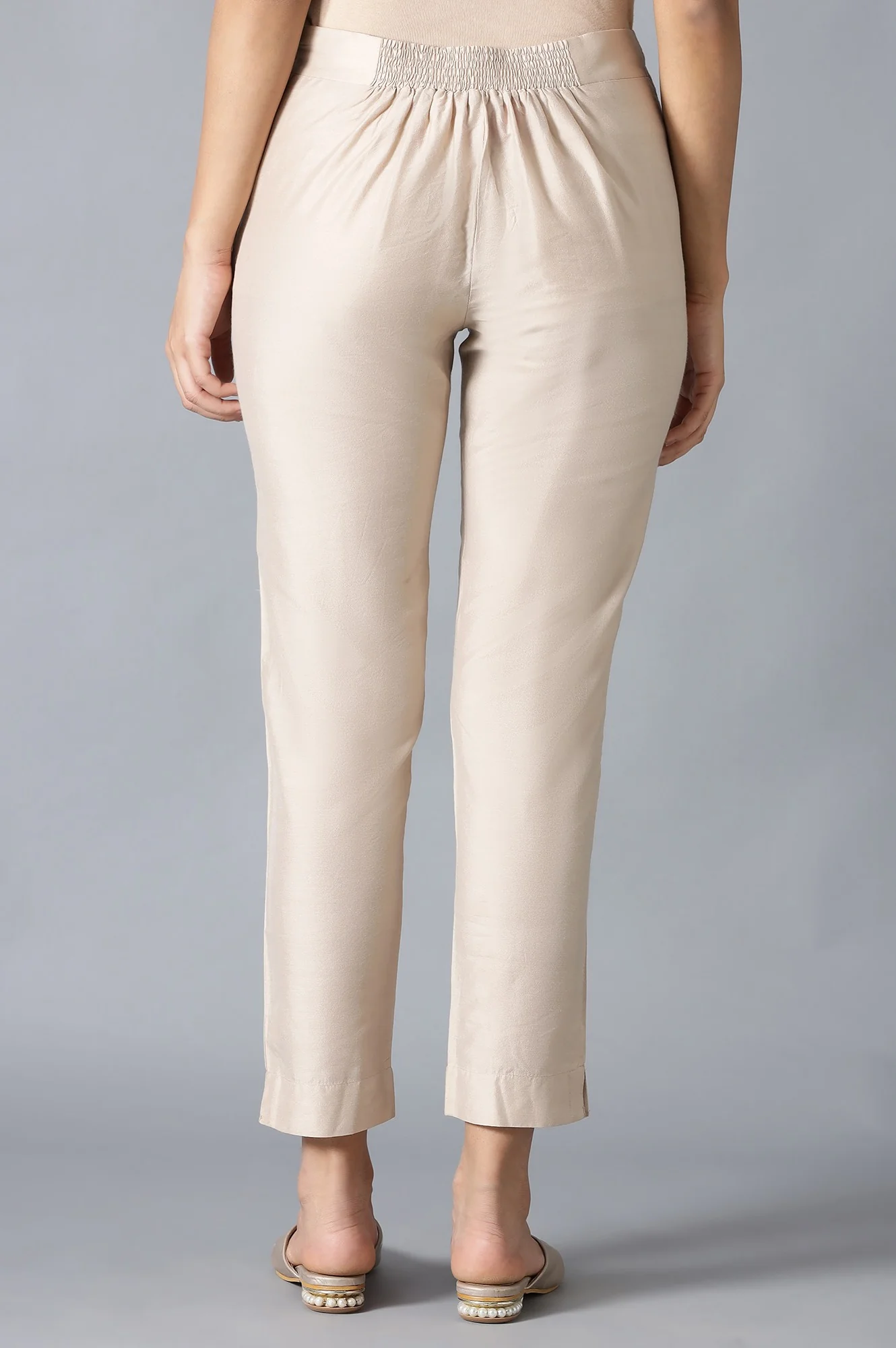 Beige Slim Pants - Image 2