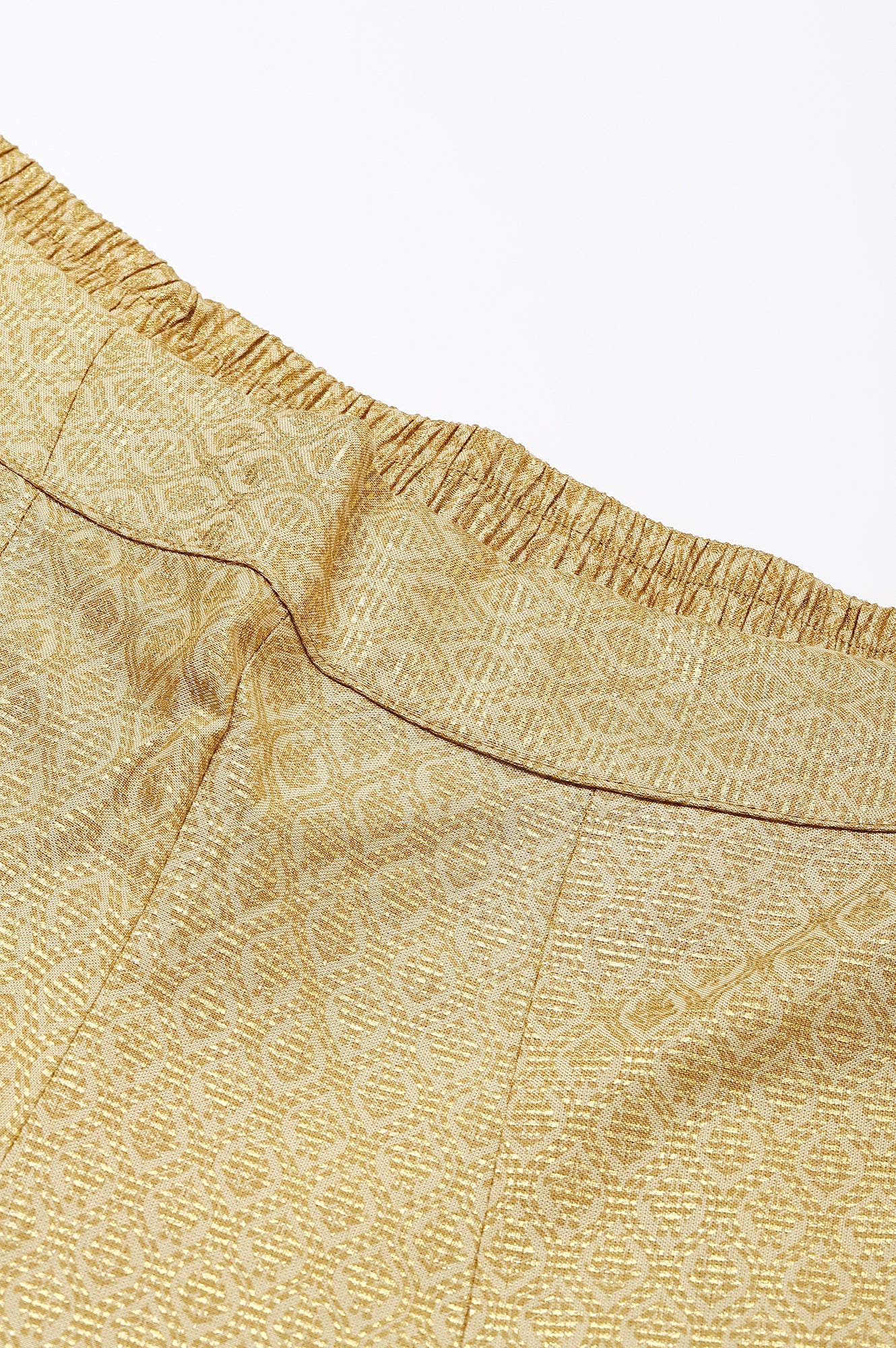 Beige Solid Culottes - Image 6