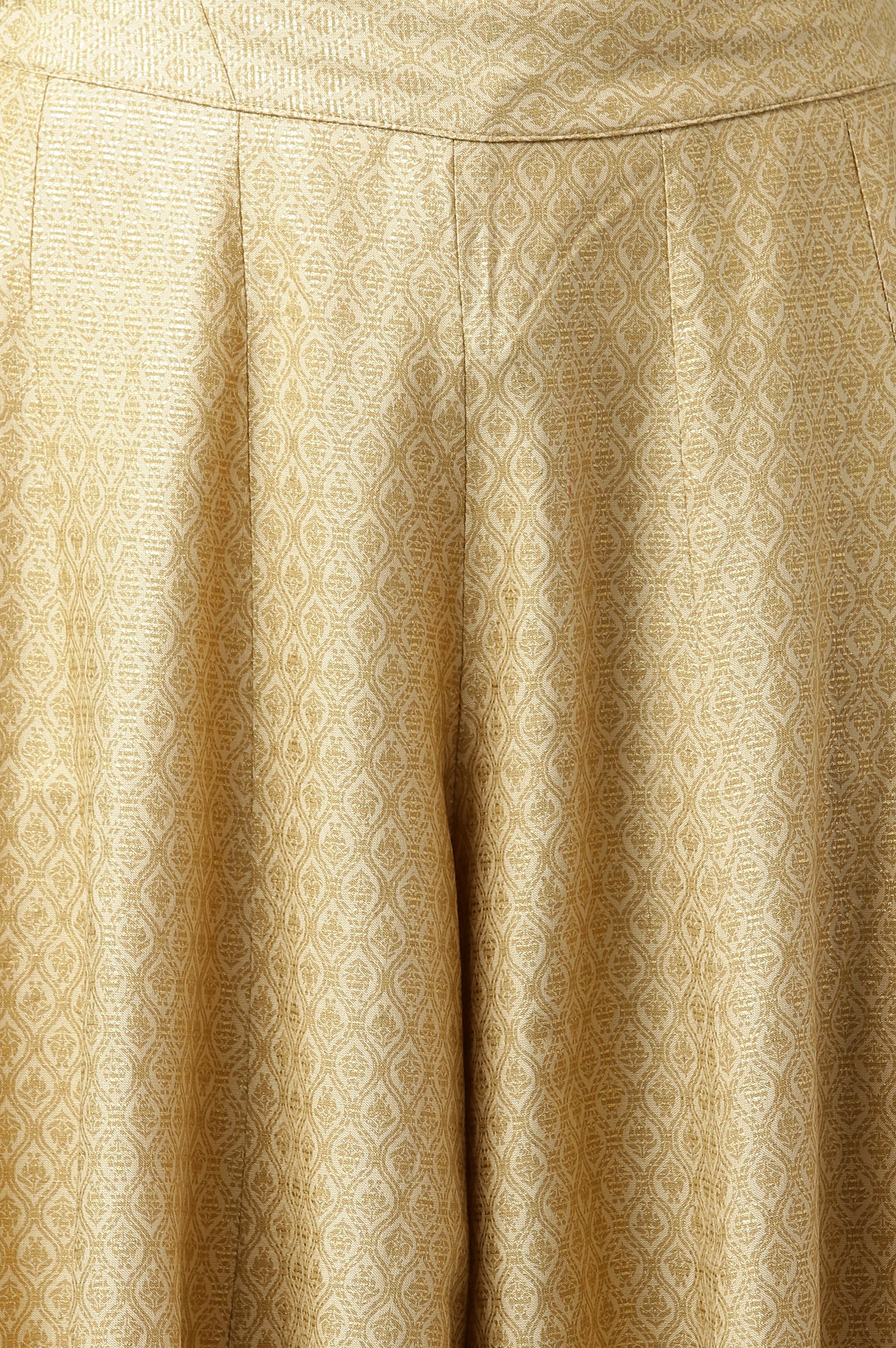 Beige Solid Culottes - Image 8