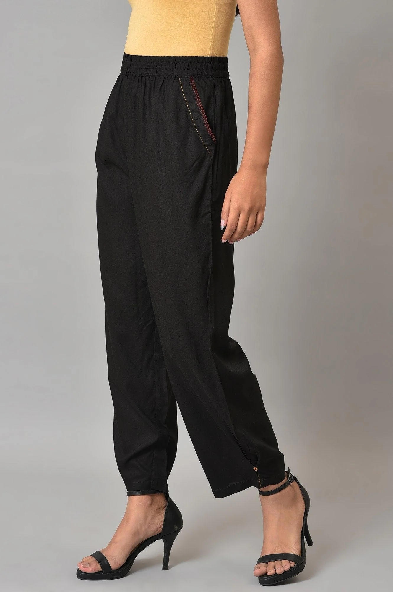 Black Box Pleated Straight Pants - Image 3