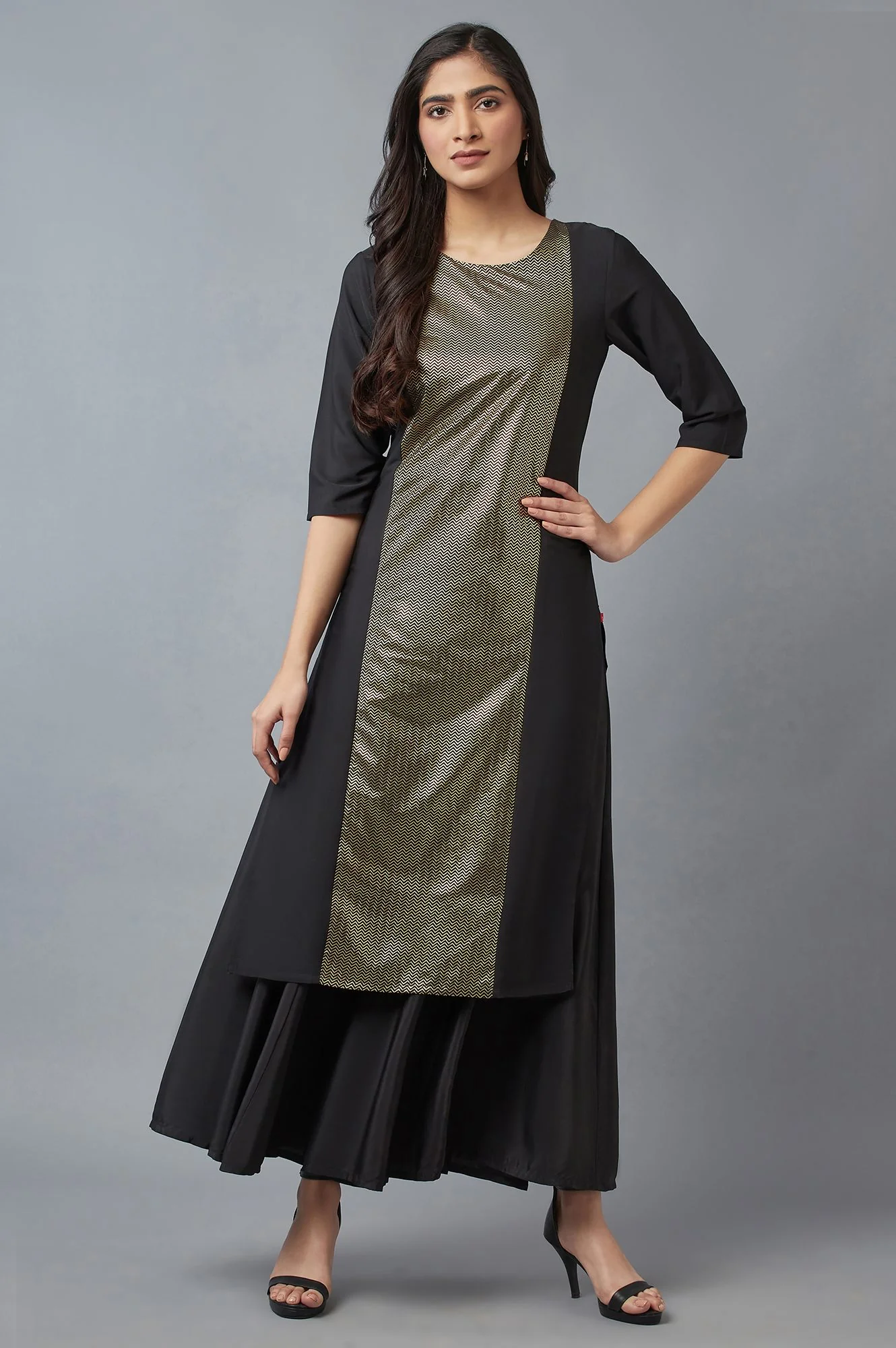 Black Flared Skirt - Image 5