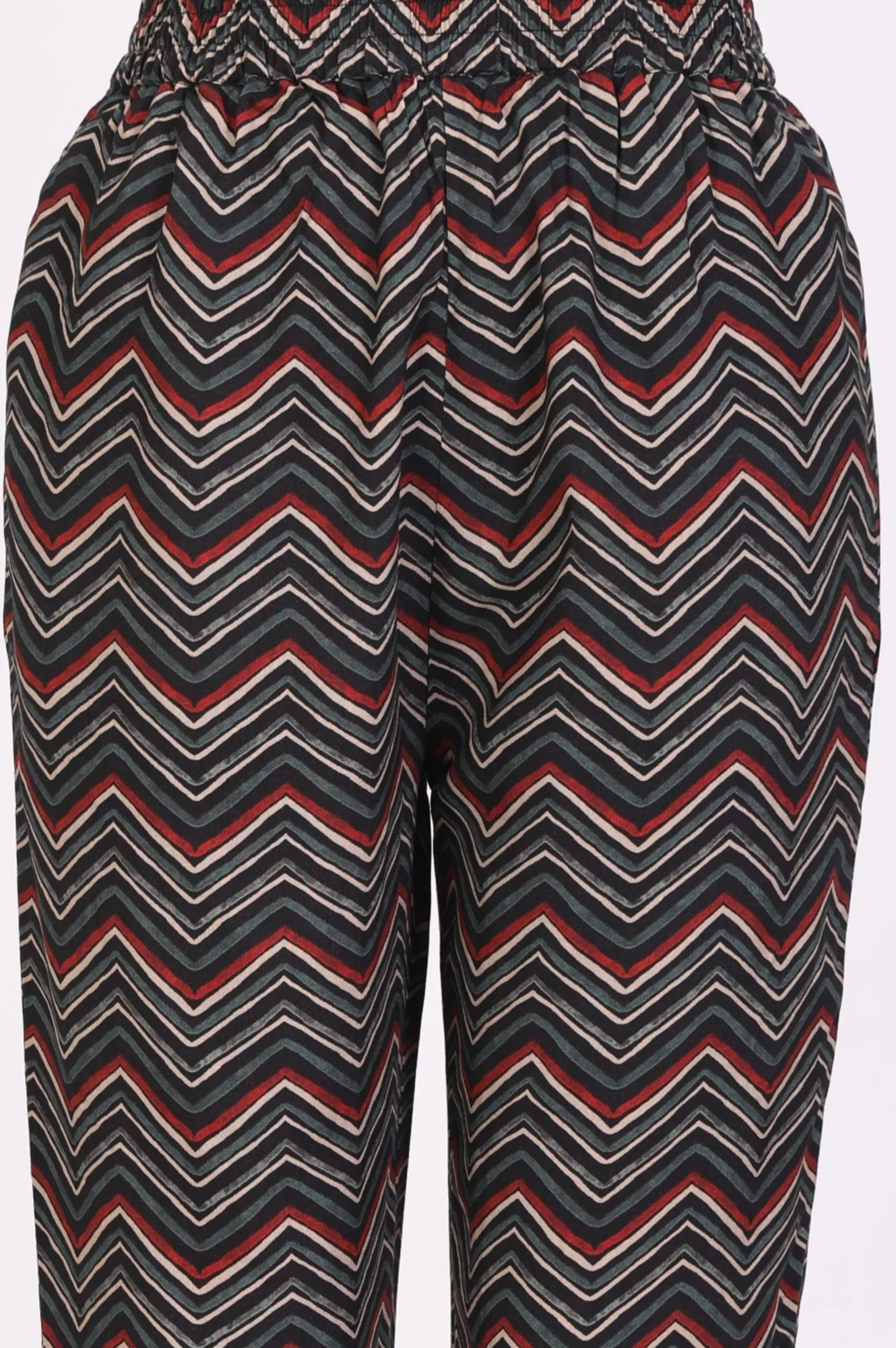 Black Geometric Printed Modal Straight Kurta with Pants and Dupatta Set - Image 8