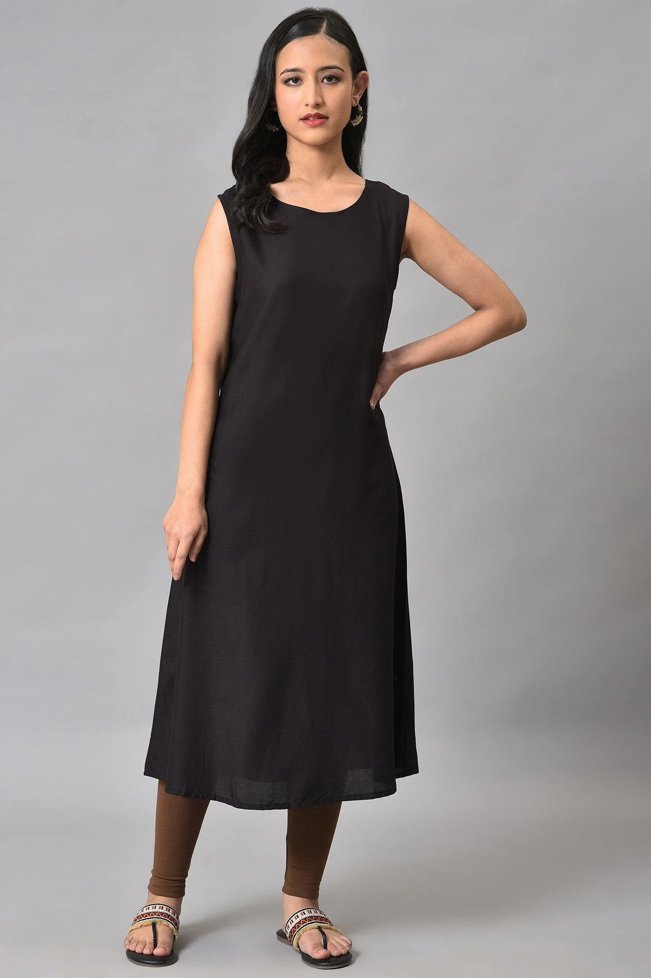 Black Kota Jacket With Solid Sleeveless kurta - Image 6