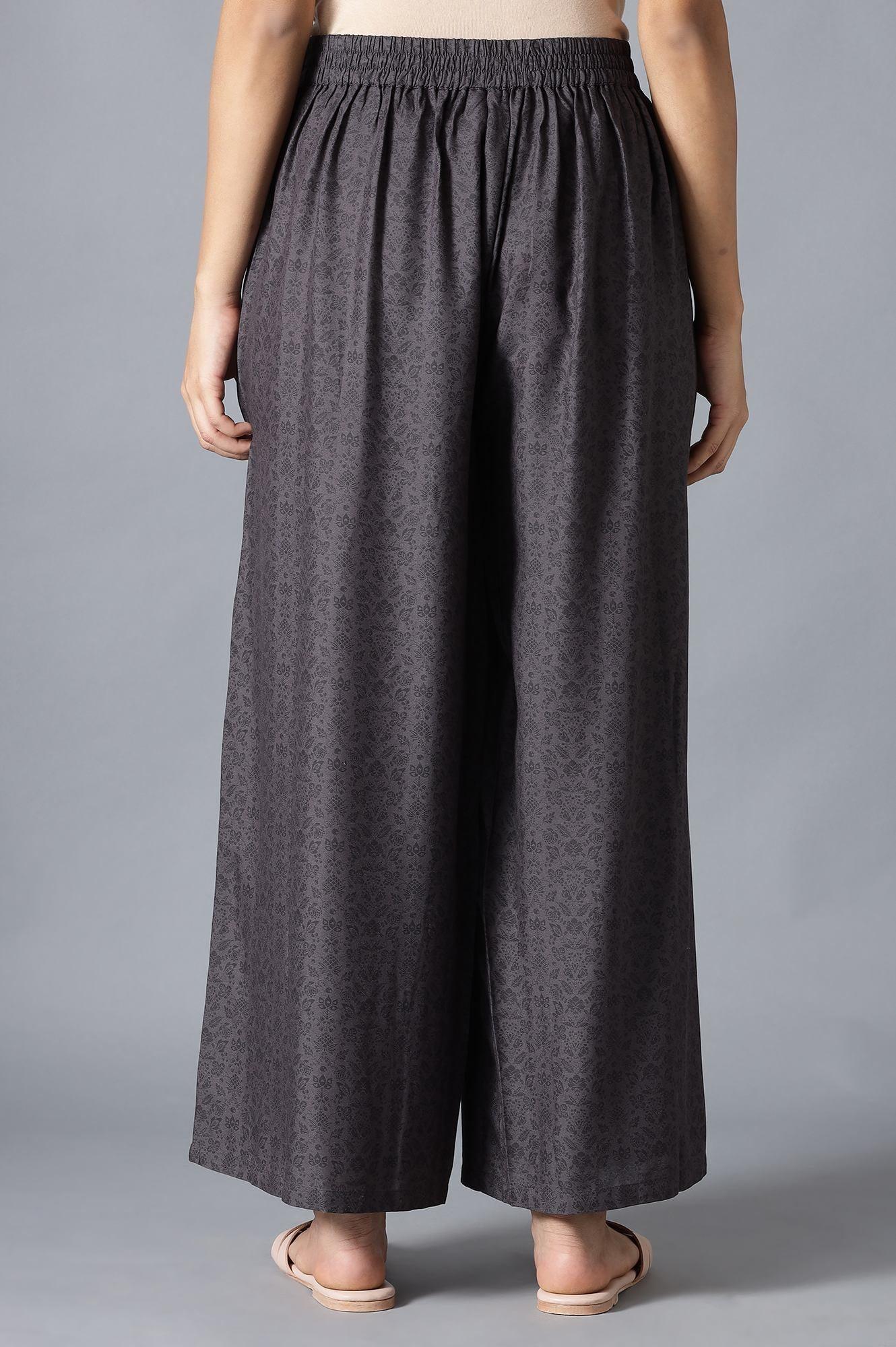 Black Pleated Parallel Pants - Image 2