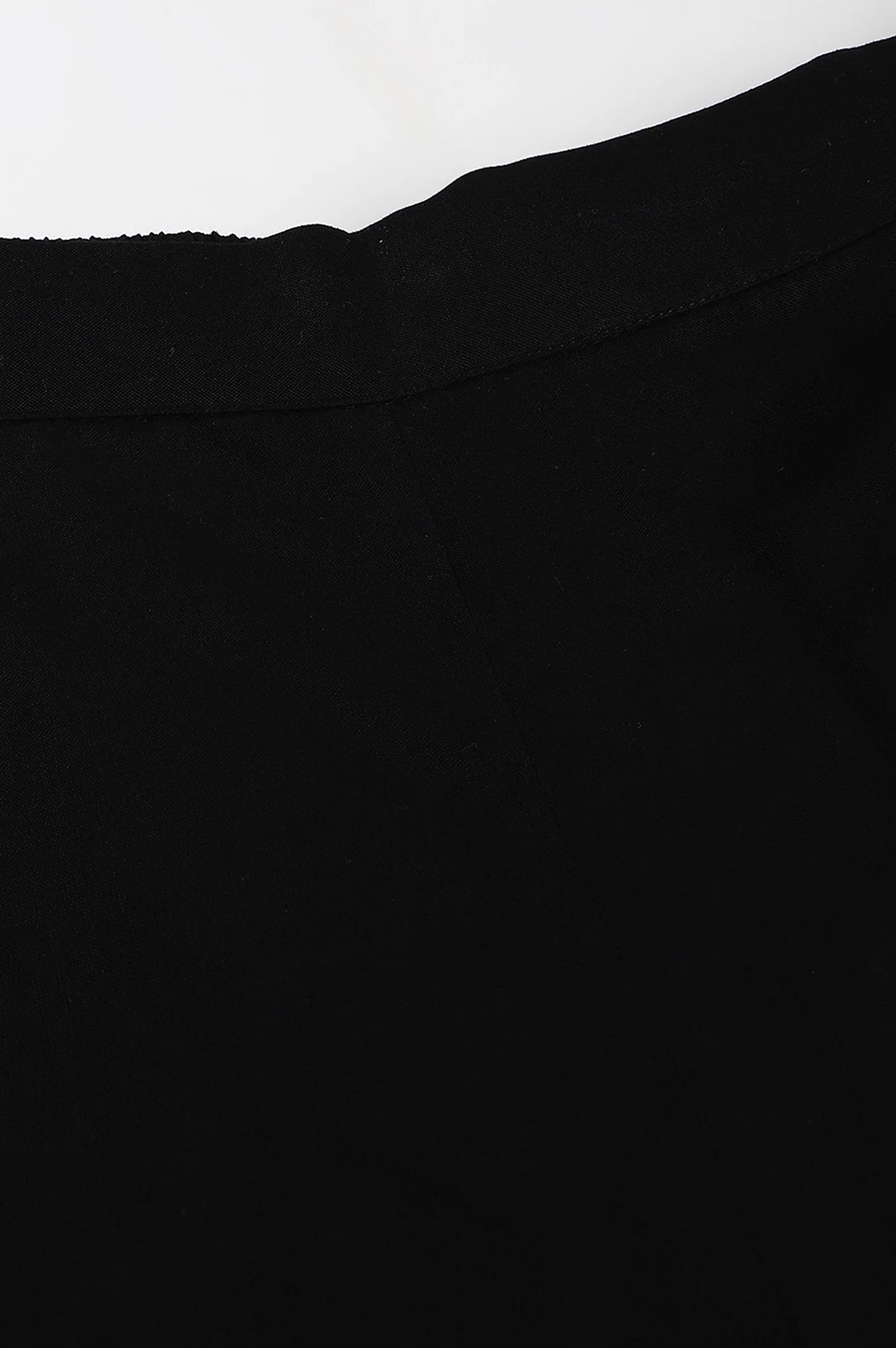 Black Rayon Straight Parallel Pants - Image 7