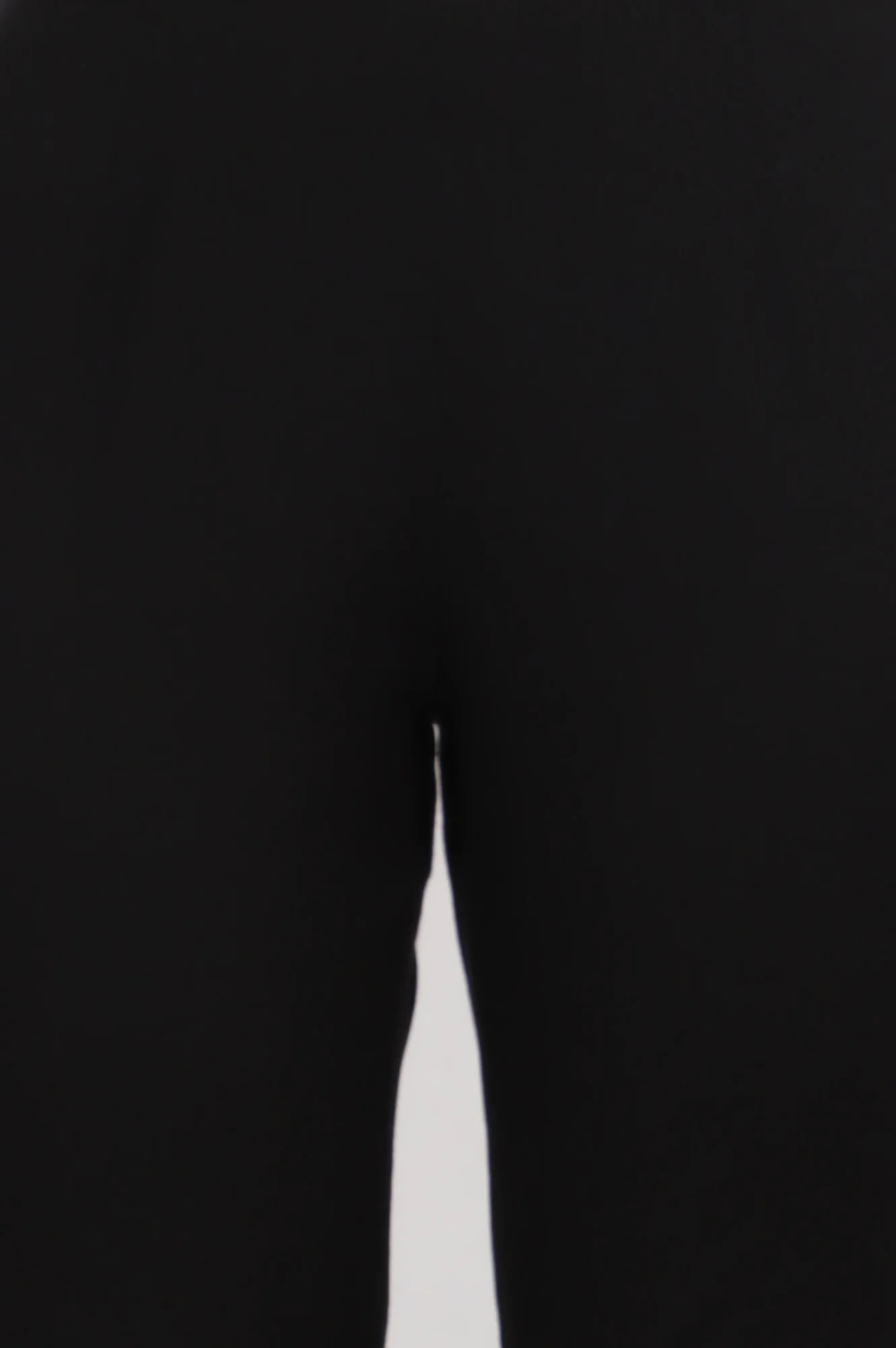 Black Solid Cotton Flax Slim Pants with Lace - Image 7