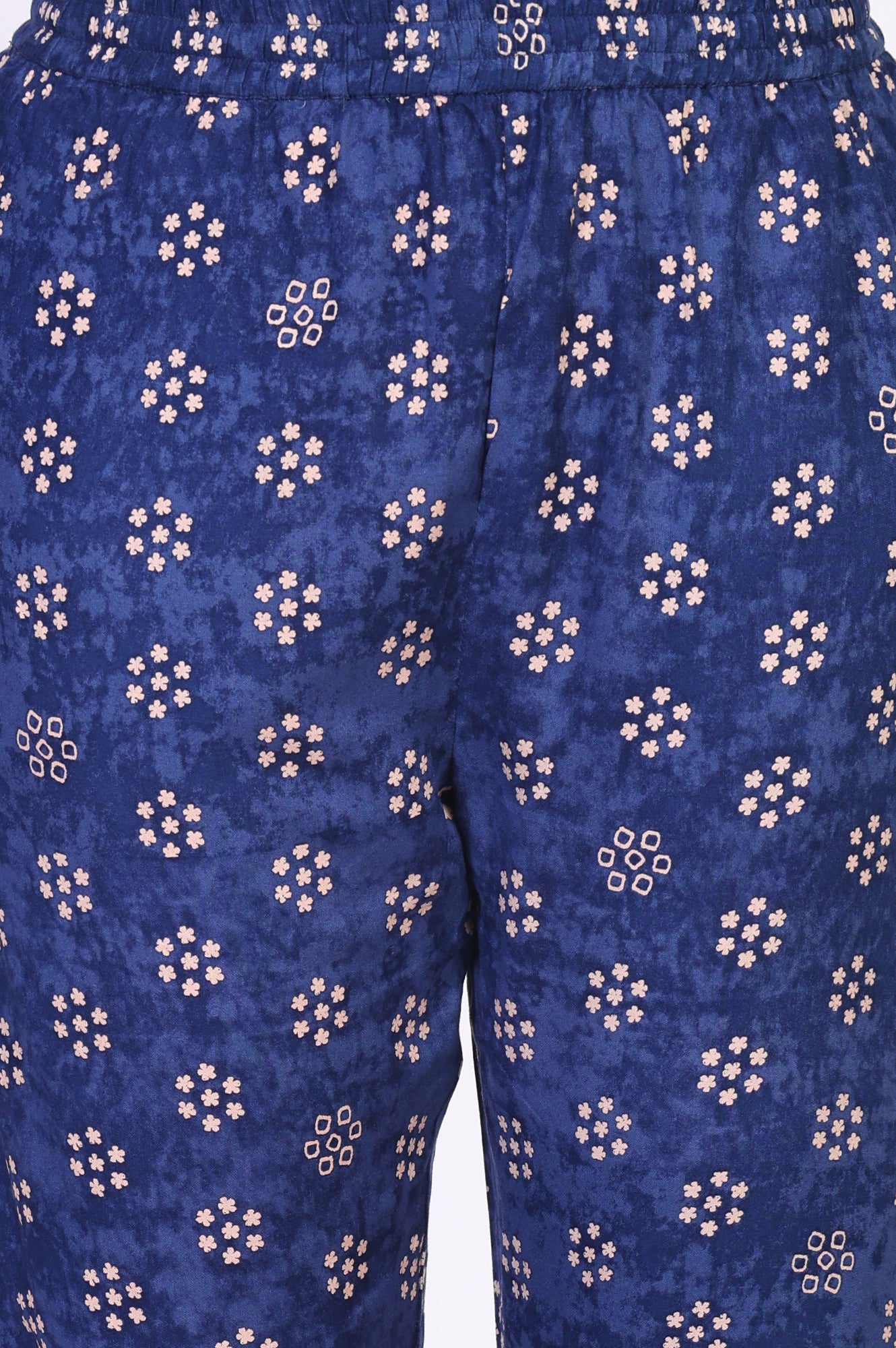 Blue Floral Printed Straight Kurta with Straight Pant and Dupatta Set - Image 7