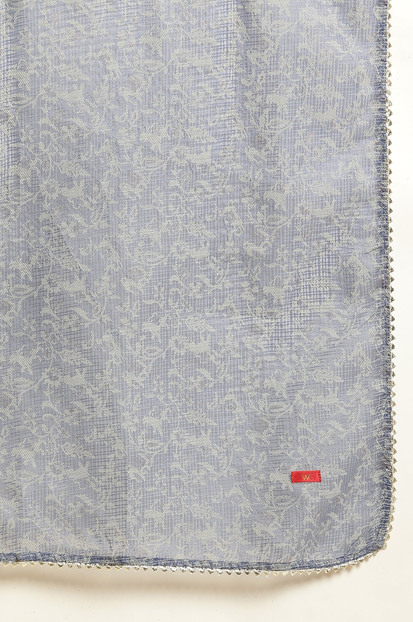 Blue Printed Kota Dupatta - Image 7