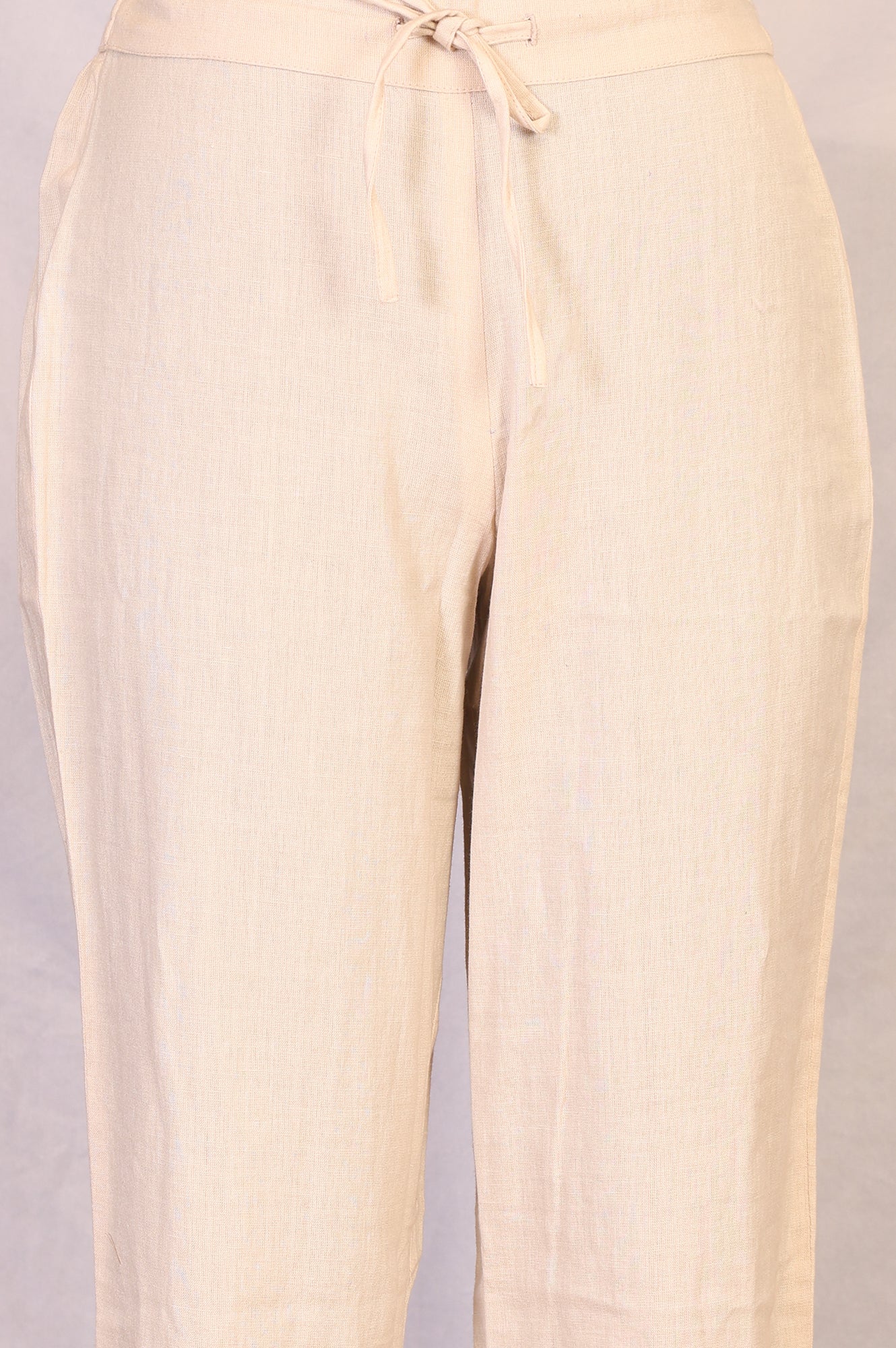 Brown Embroidered Cotton Blend Straight Kurta with Pants and Dupatta Set - Image 6
