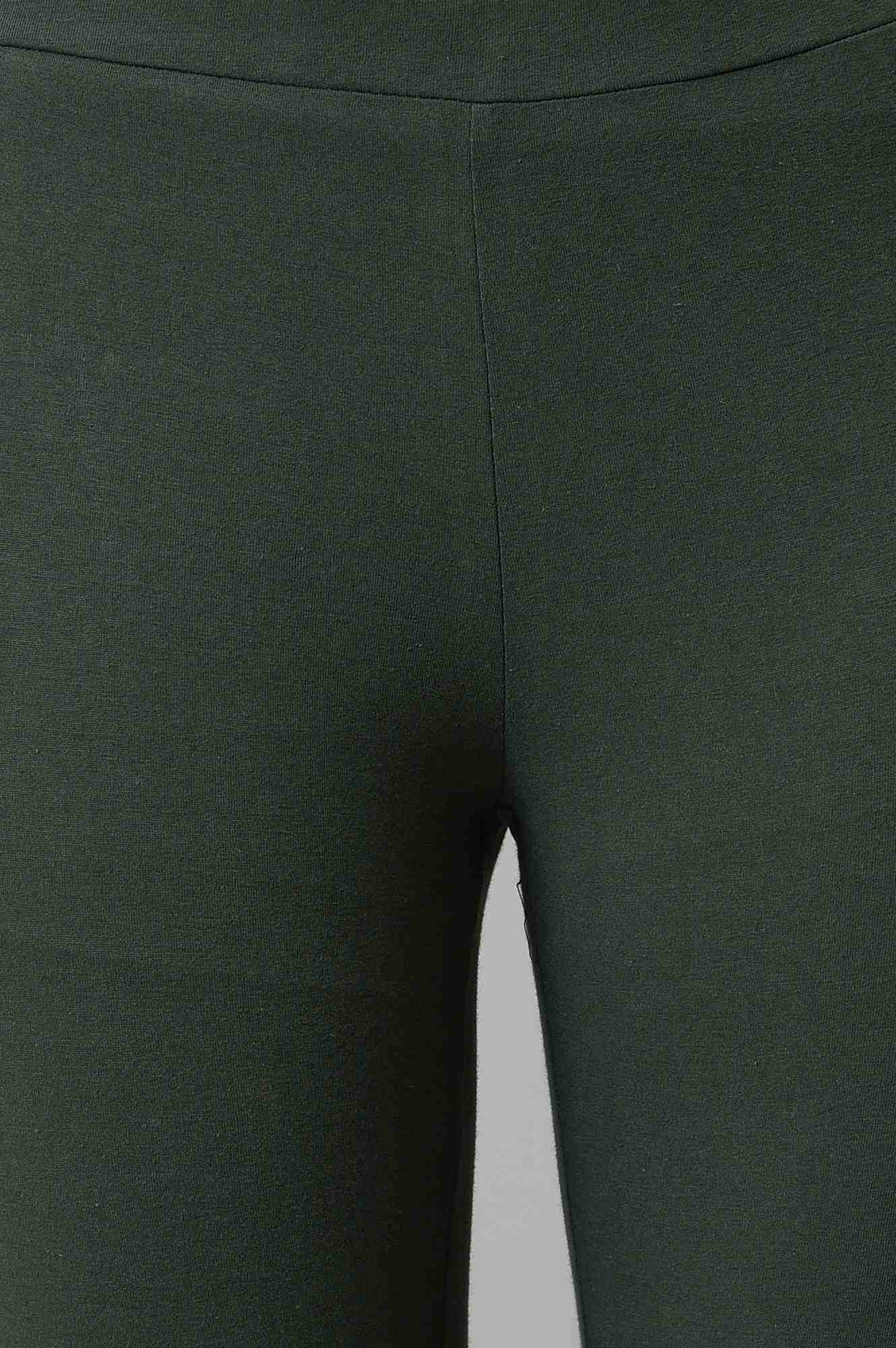 Clove Green Cotton Jersy Tights - Image 6