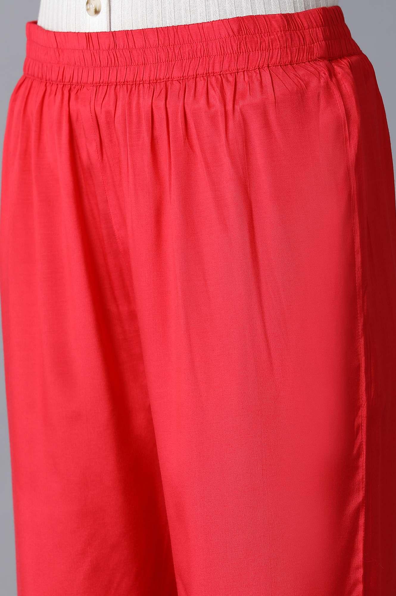 Coral Red Parallel Pants - Image 6