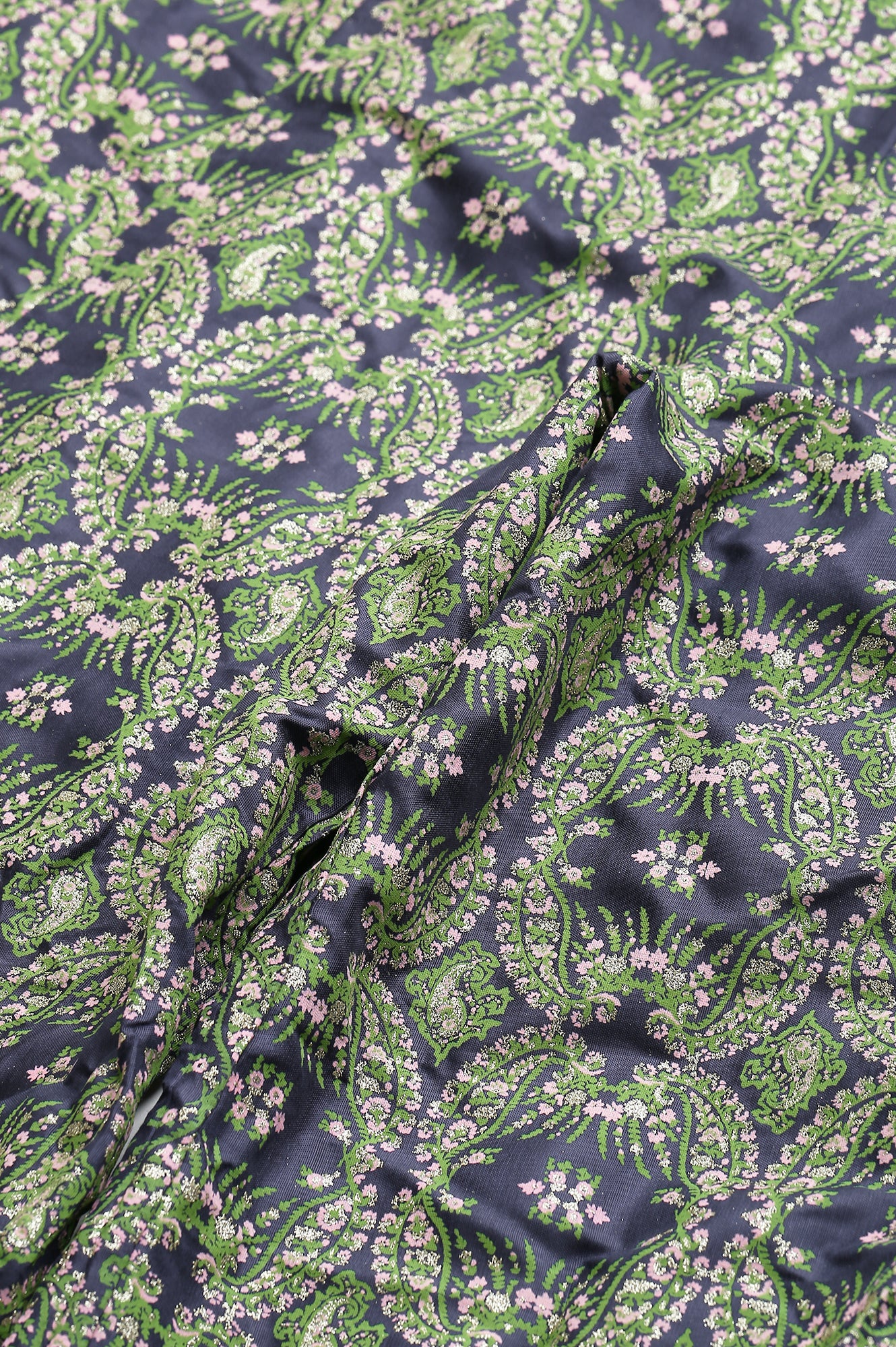 Dark Blue Paisely Printed Plus Size Culottes - Image 8