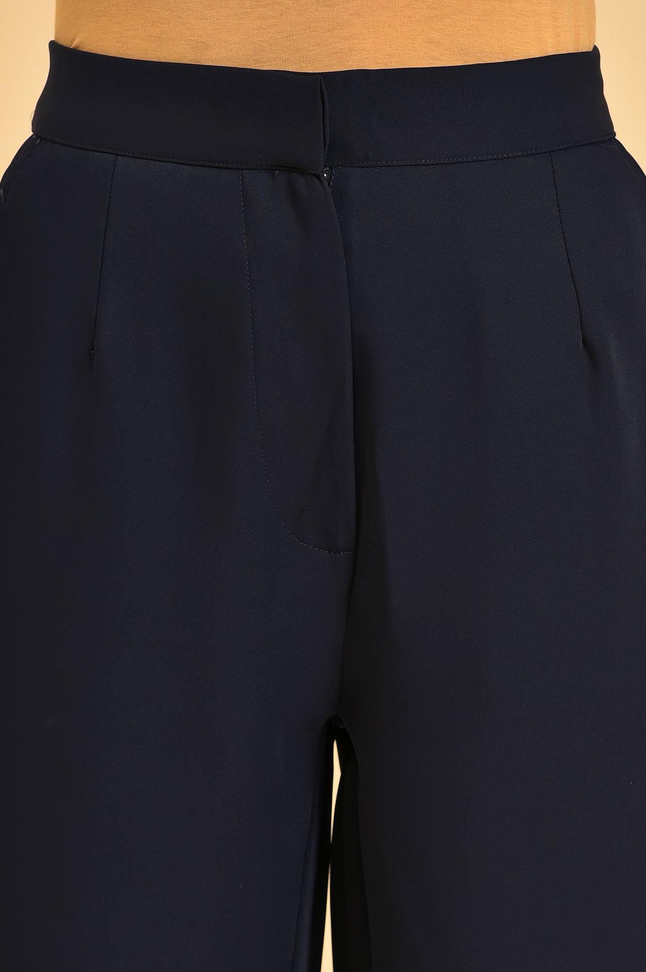 Dark Blue Straight Western Pants - Image 6