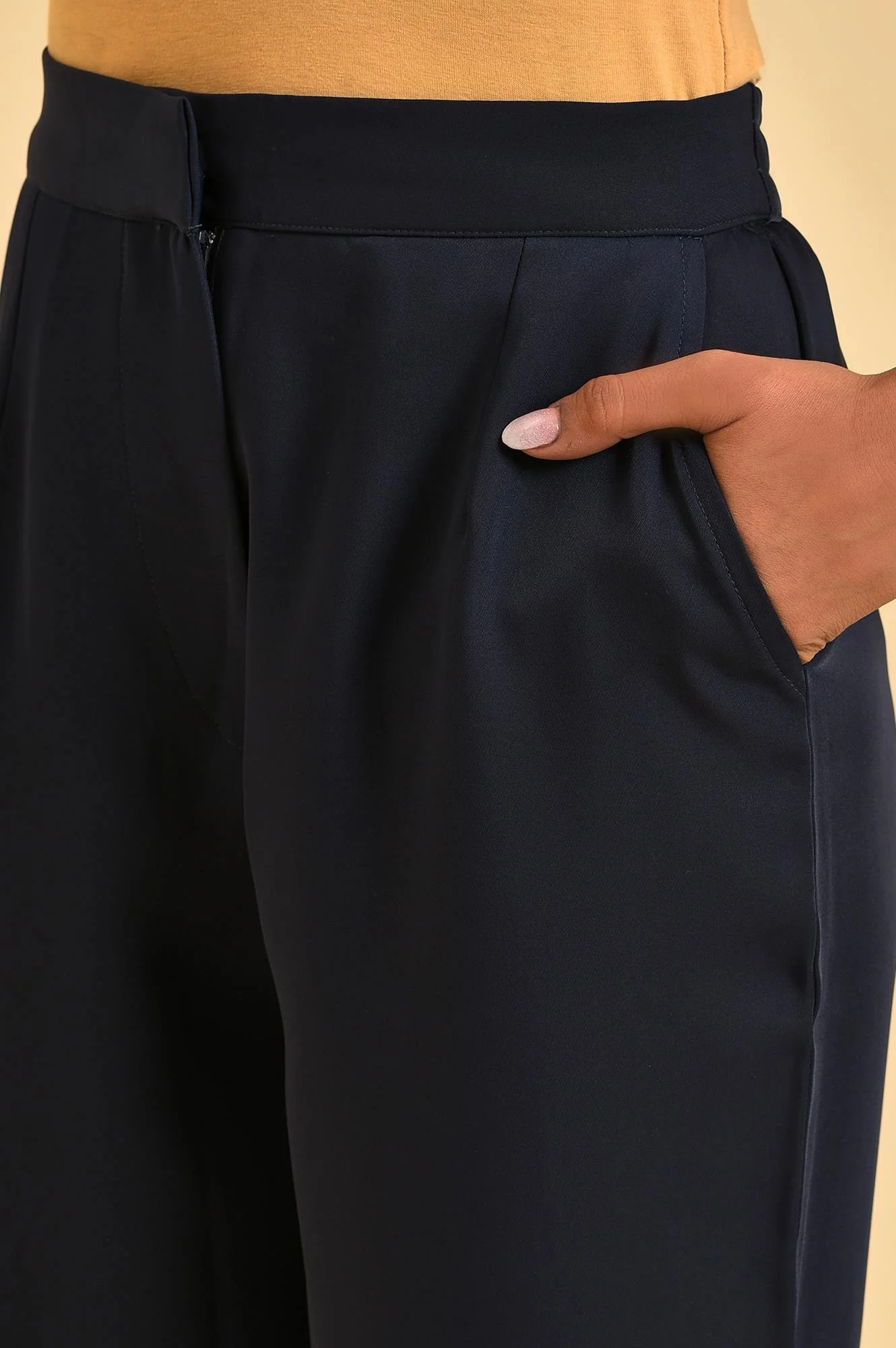 Dark Blue Straight Western Pants - Image 7