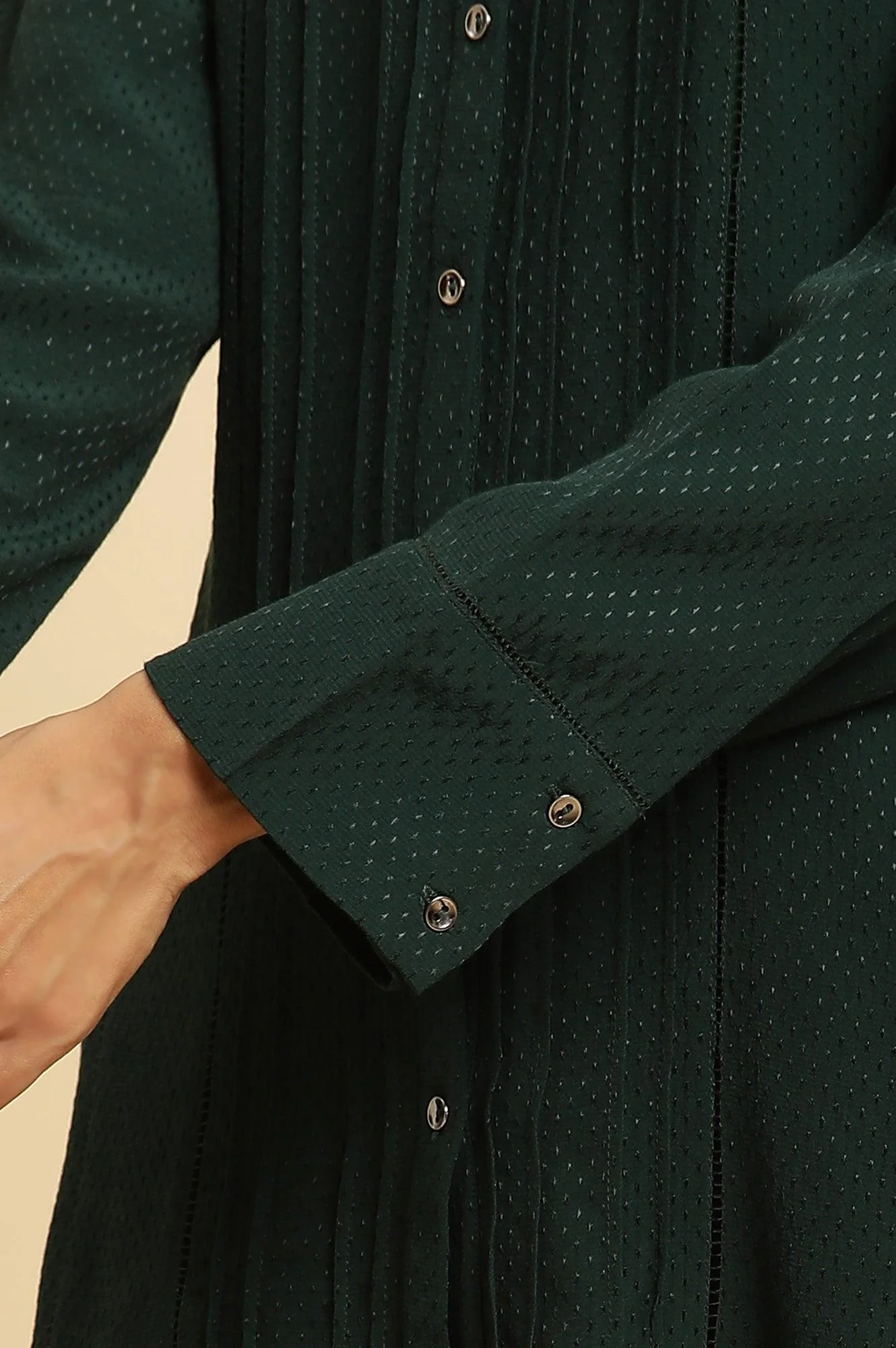 Dark Green Button Down Shirt - Image 6