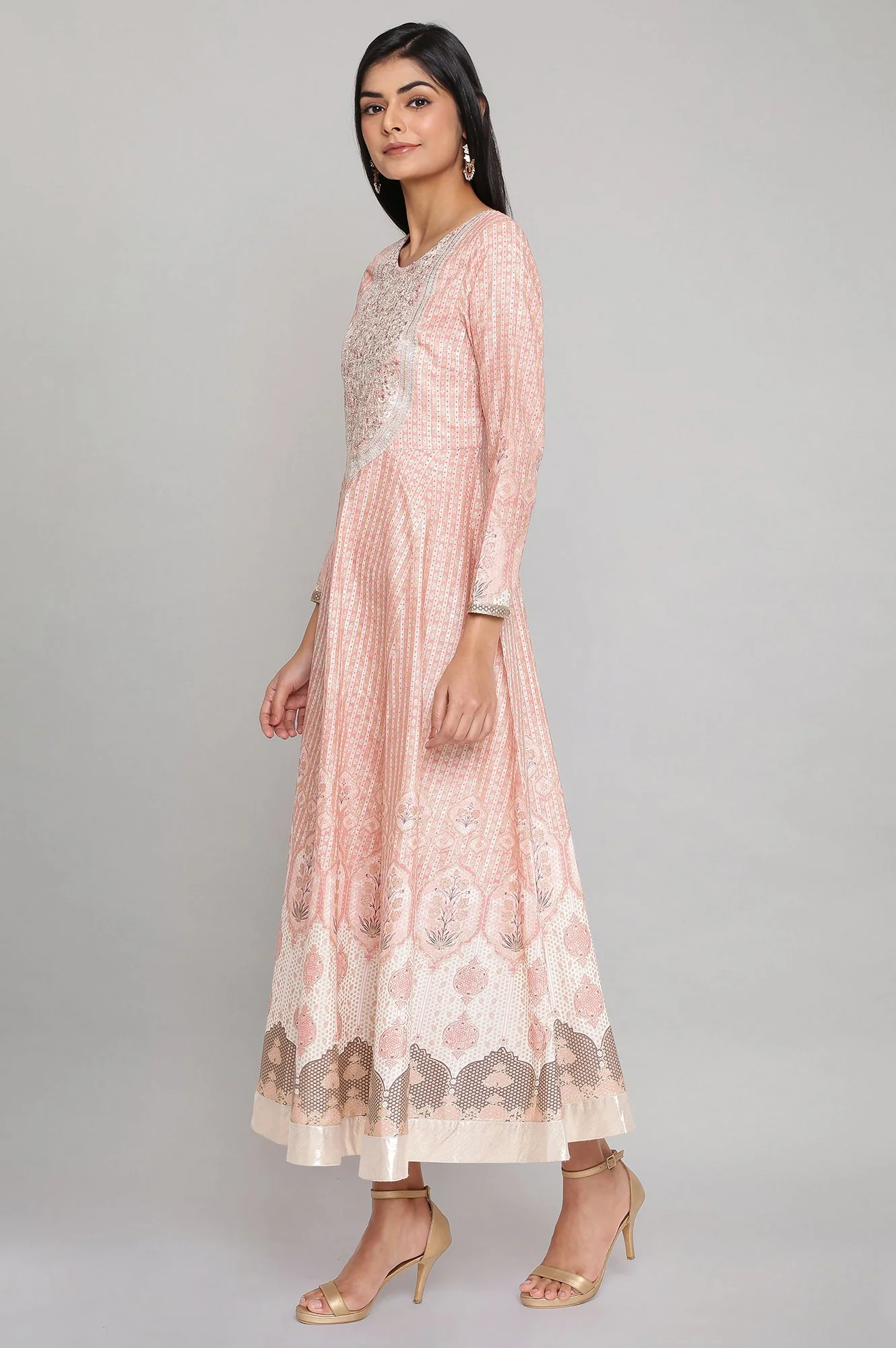 Pink Flared Dress - Image 3