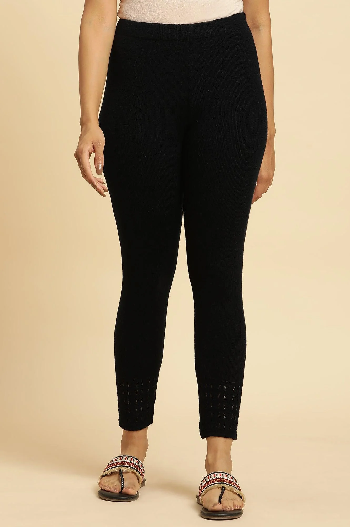 Deep Navy Acrylic Winter Tights