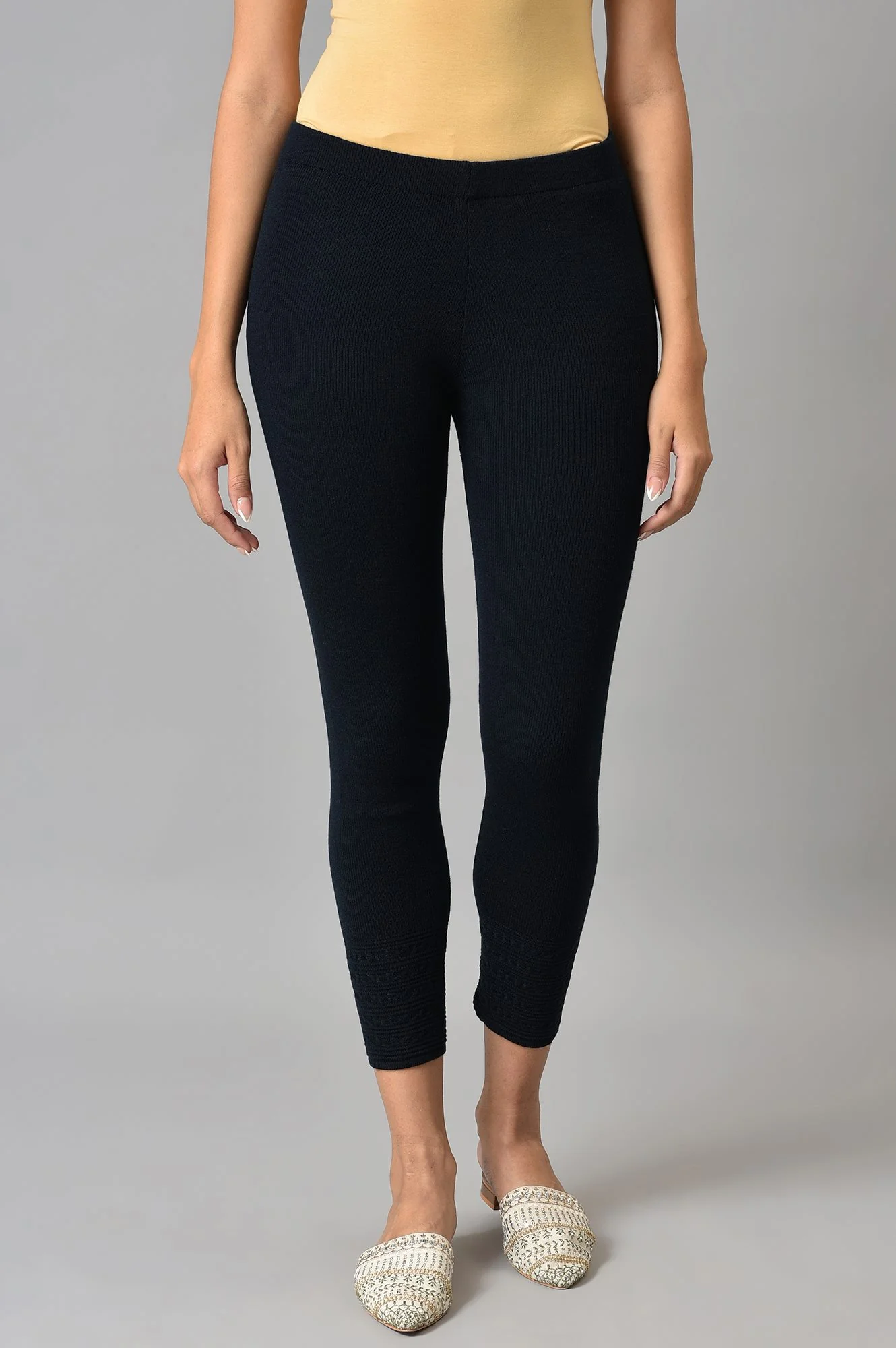 Deep Navy Winter Leggings