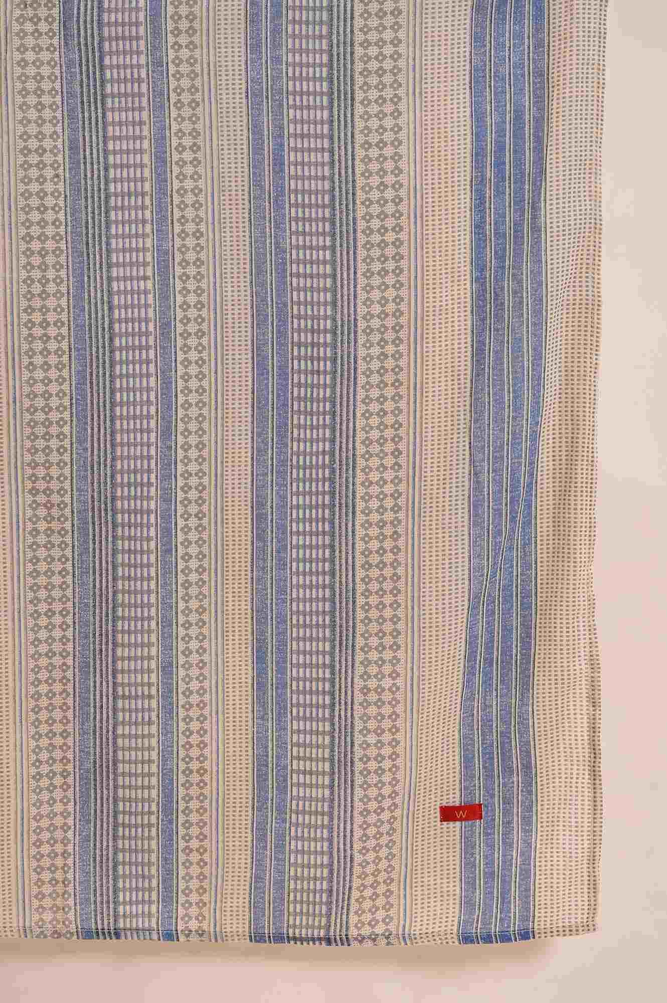 Ecru Bird Printed kurta, Straight Pants And Dupatta Set - Image 8