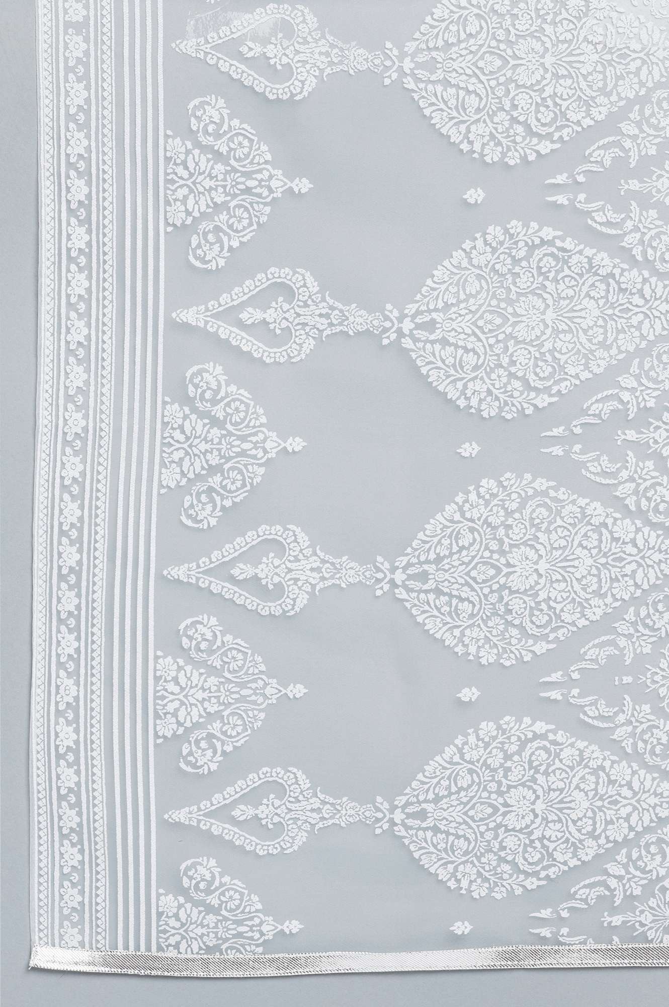 Ecru Brasso Printed Dupatta - Image 4