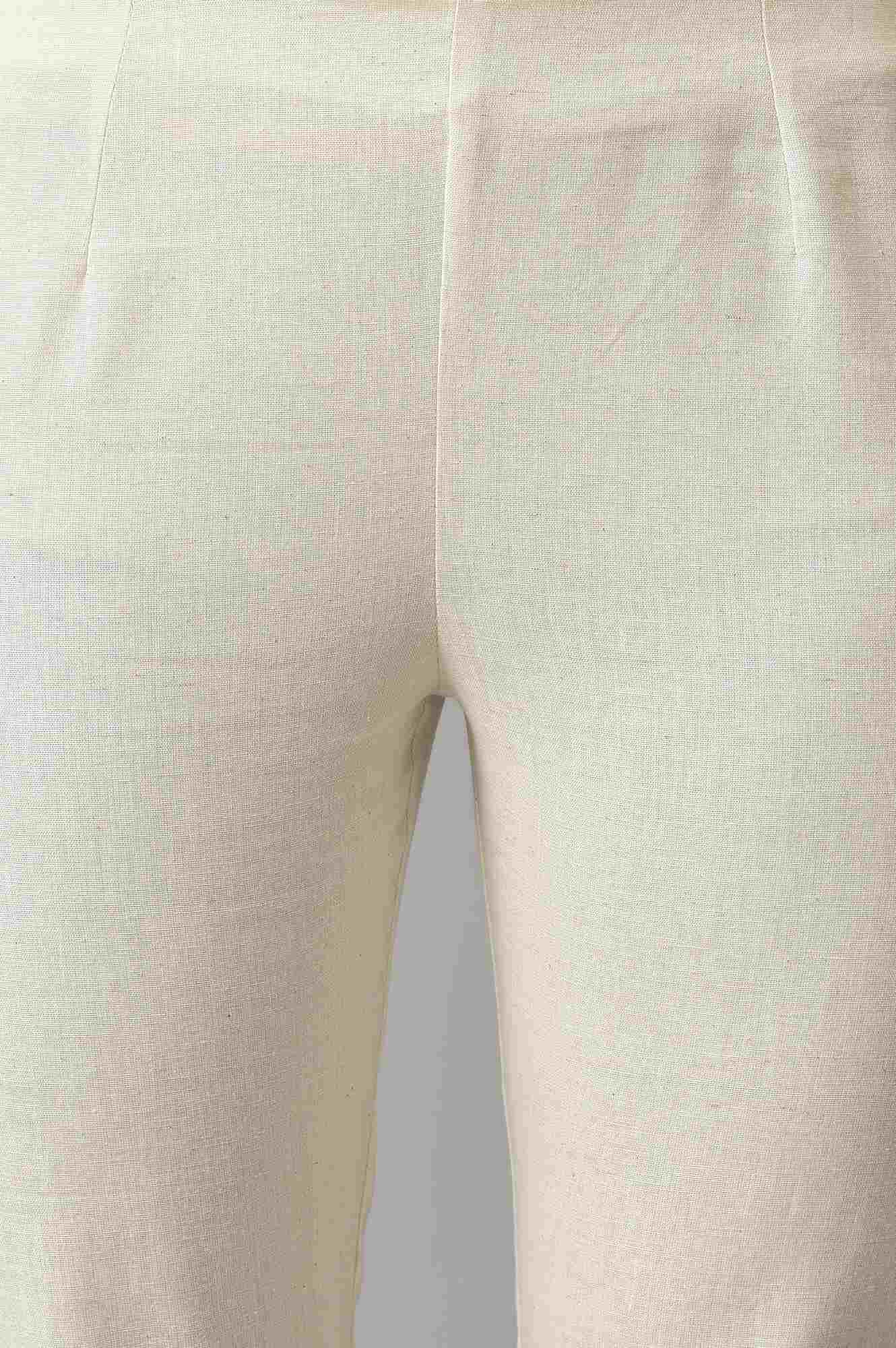 Ecru Slim Pants - Image 6
