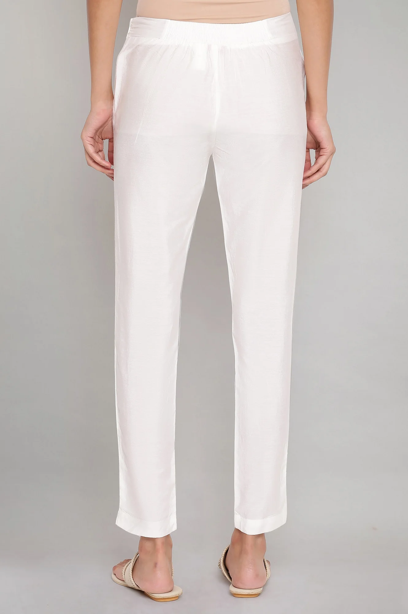 Ecru Slim Pants - Image 2