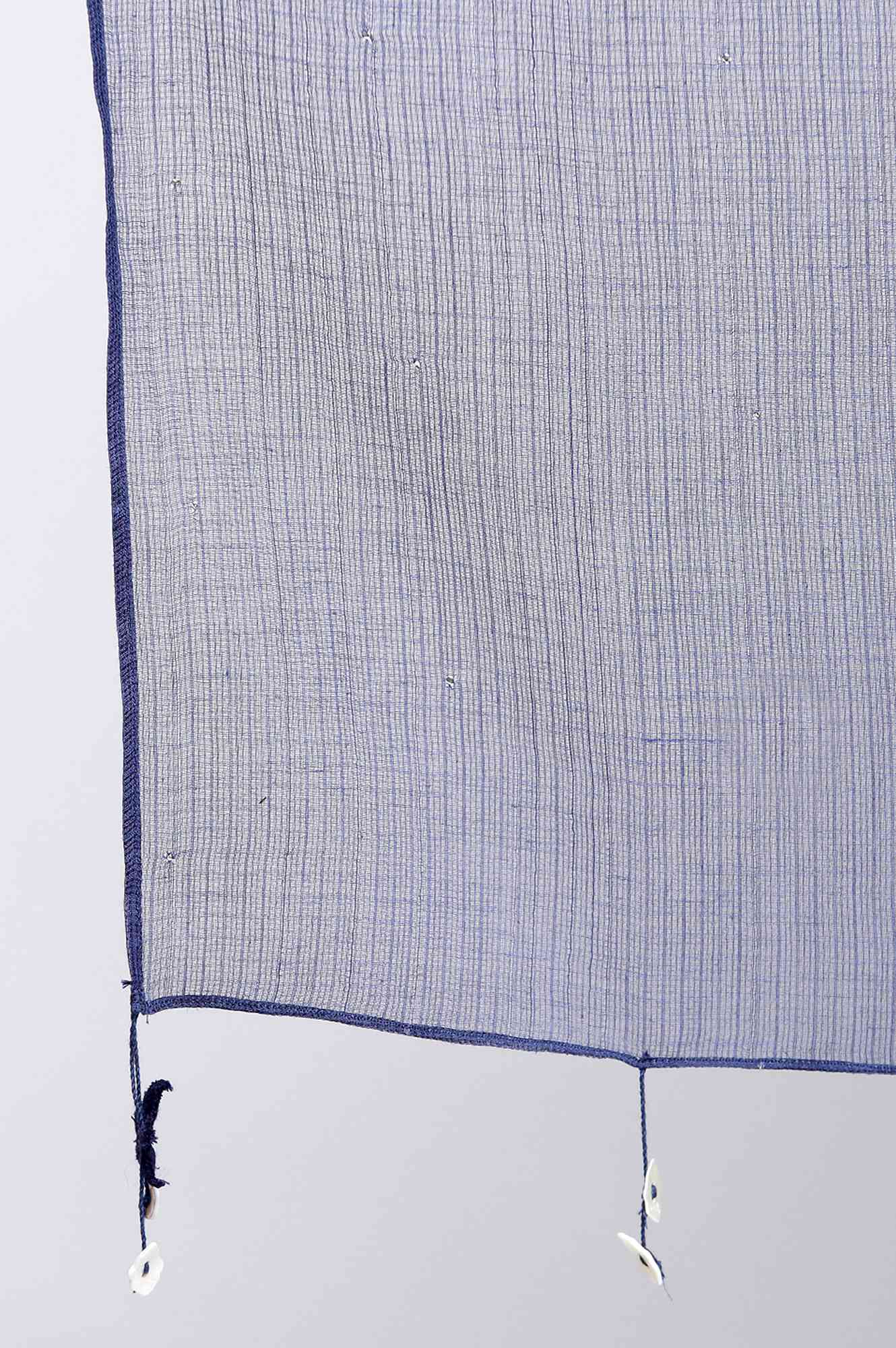 Folksong By W Dark Blue Solid Kota Drape - Image 5