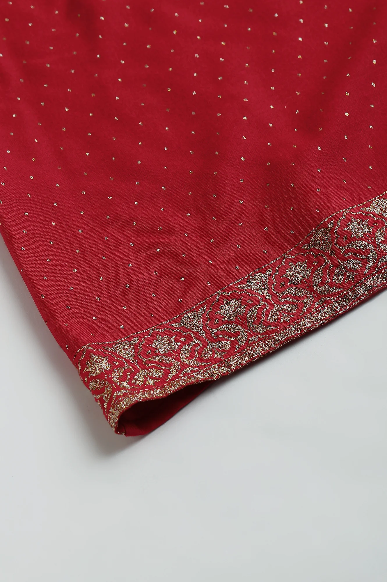 Fuchsia Pink Glitter Printed Plus Size Culottes - Image 9