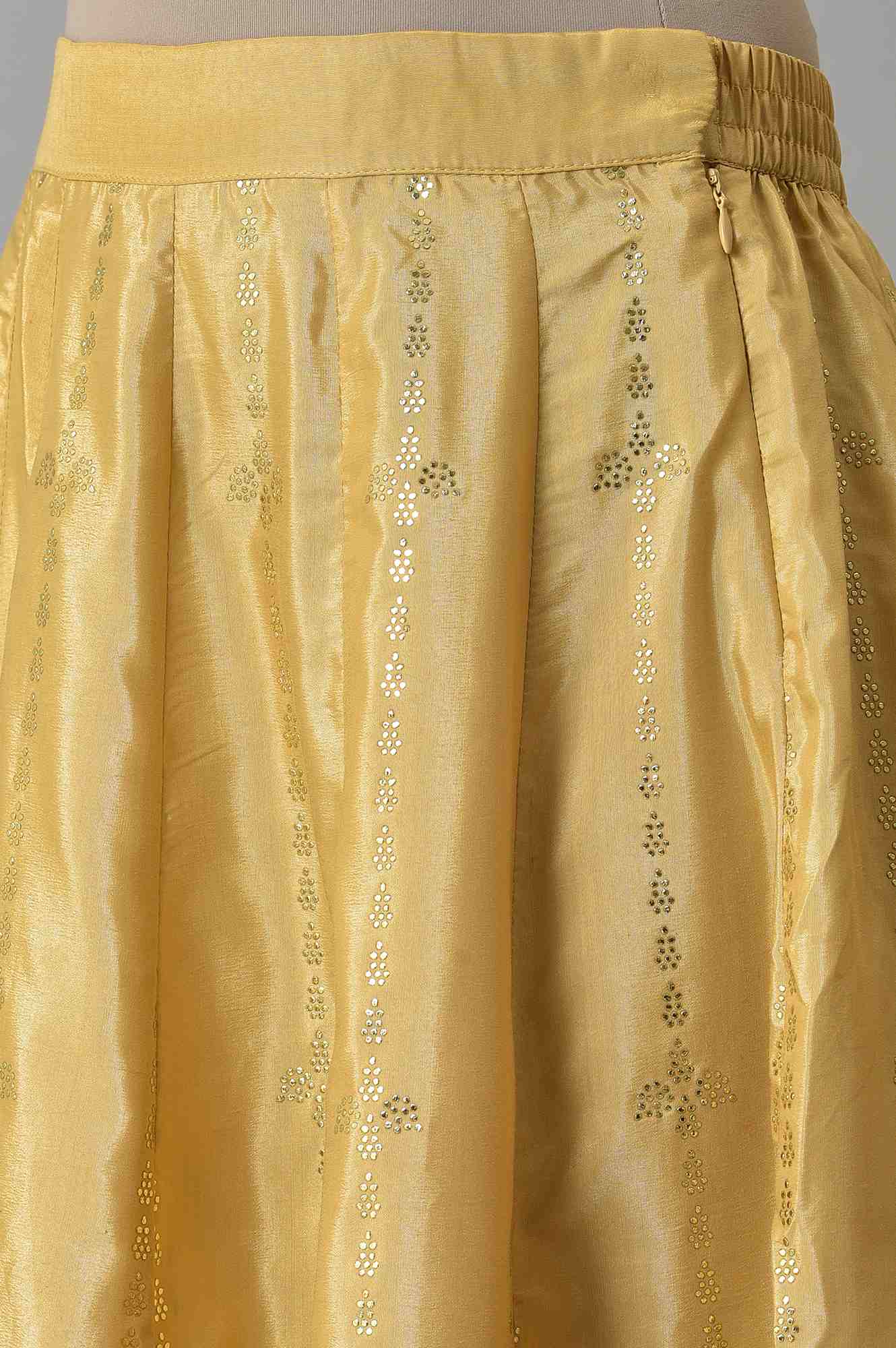 Gold Prited Light Festive Skirt - Image 7