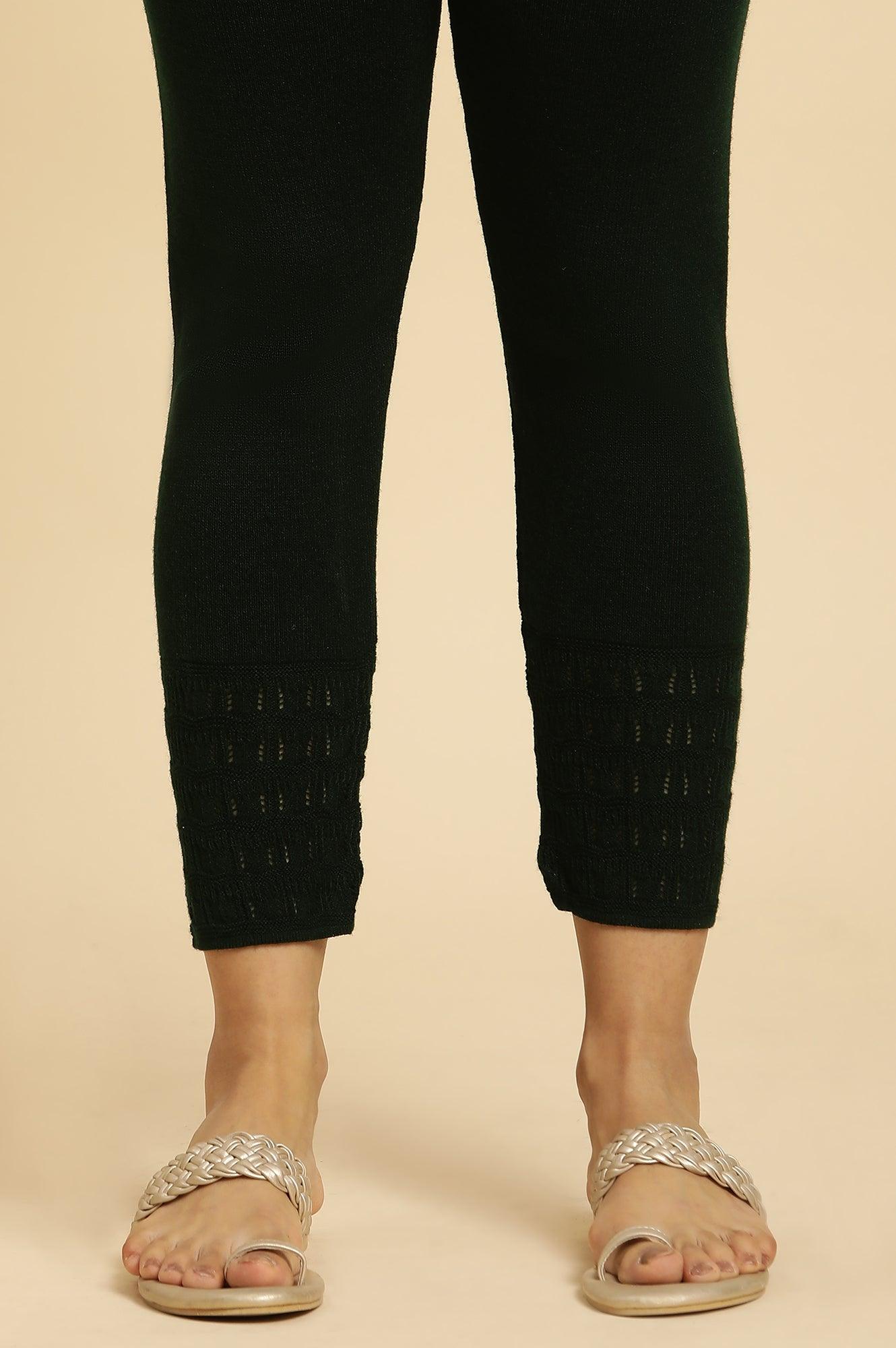 Green Acrylic Winter Tights - Image 7