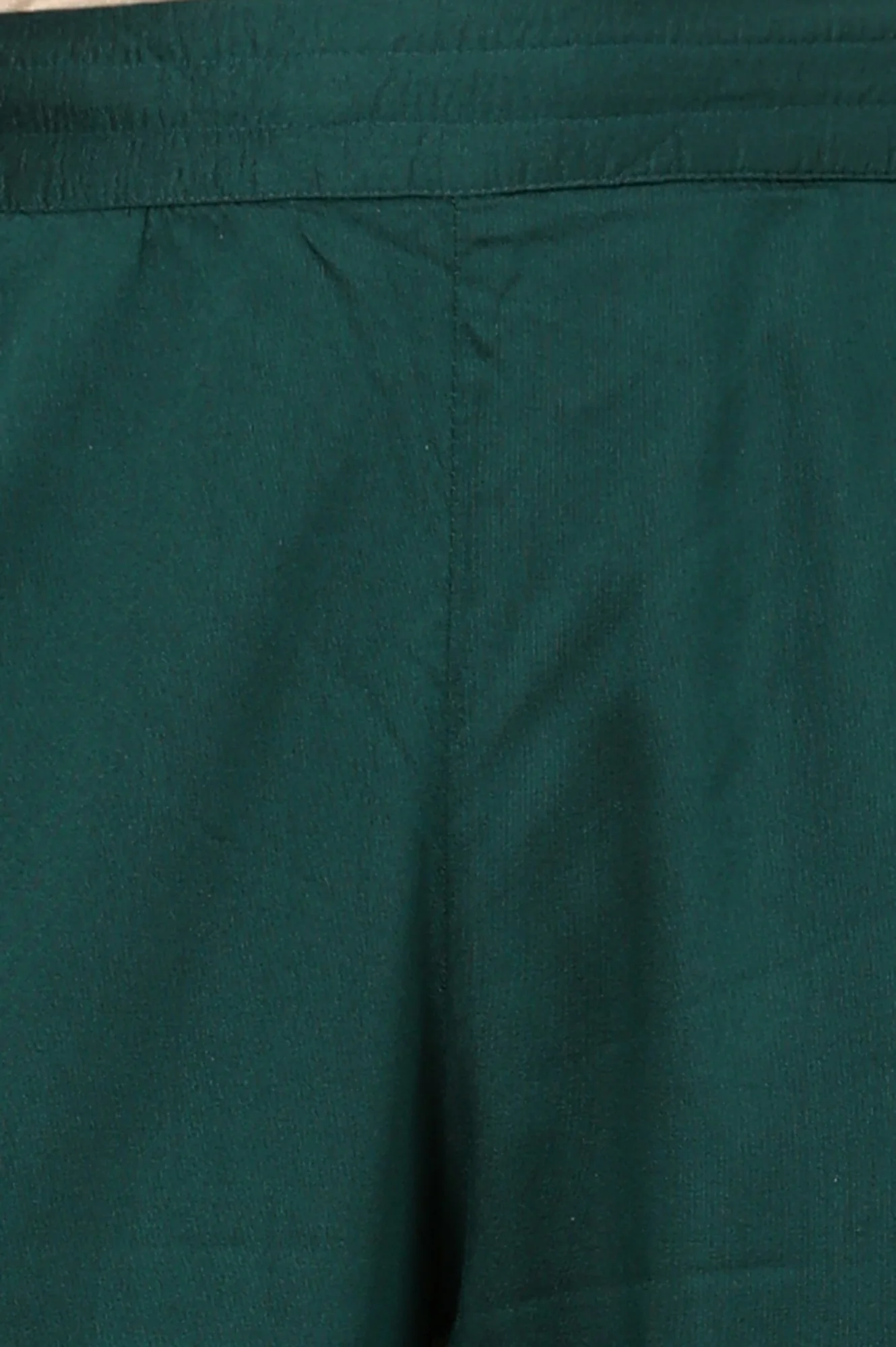 Green Ankle Length Straight Pants With Embellished Hemline - Image 5