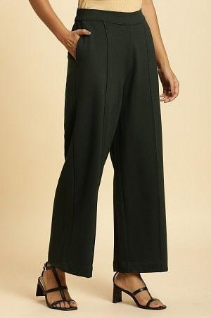 Green Pin Tuck Trouser Pants - Image 4