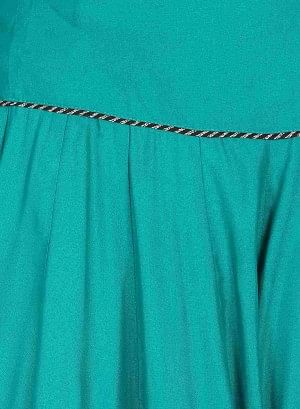 Green Solid Skirt - Image 6