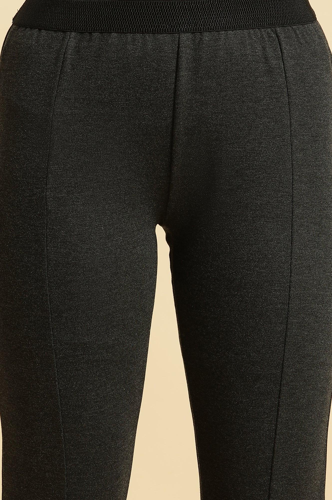 Grey Basic Western Wear Leggings - Image 6