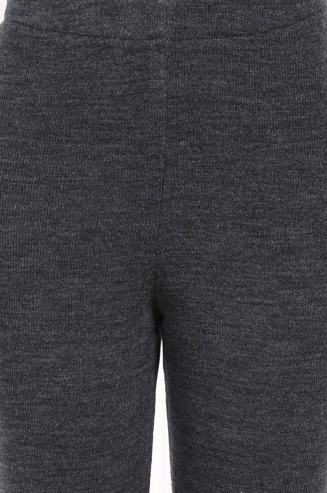 Grey Solid Acrylic Winter Legging - Image 6
