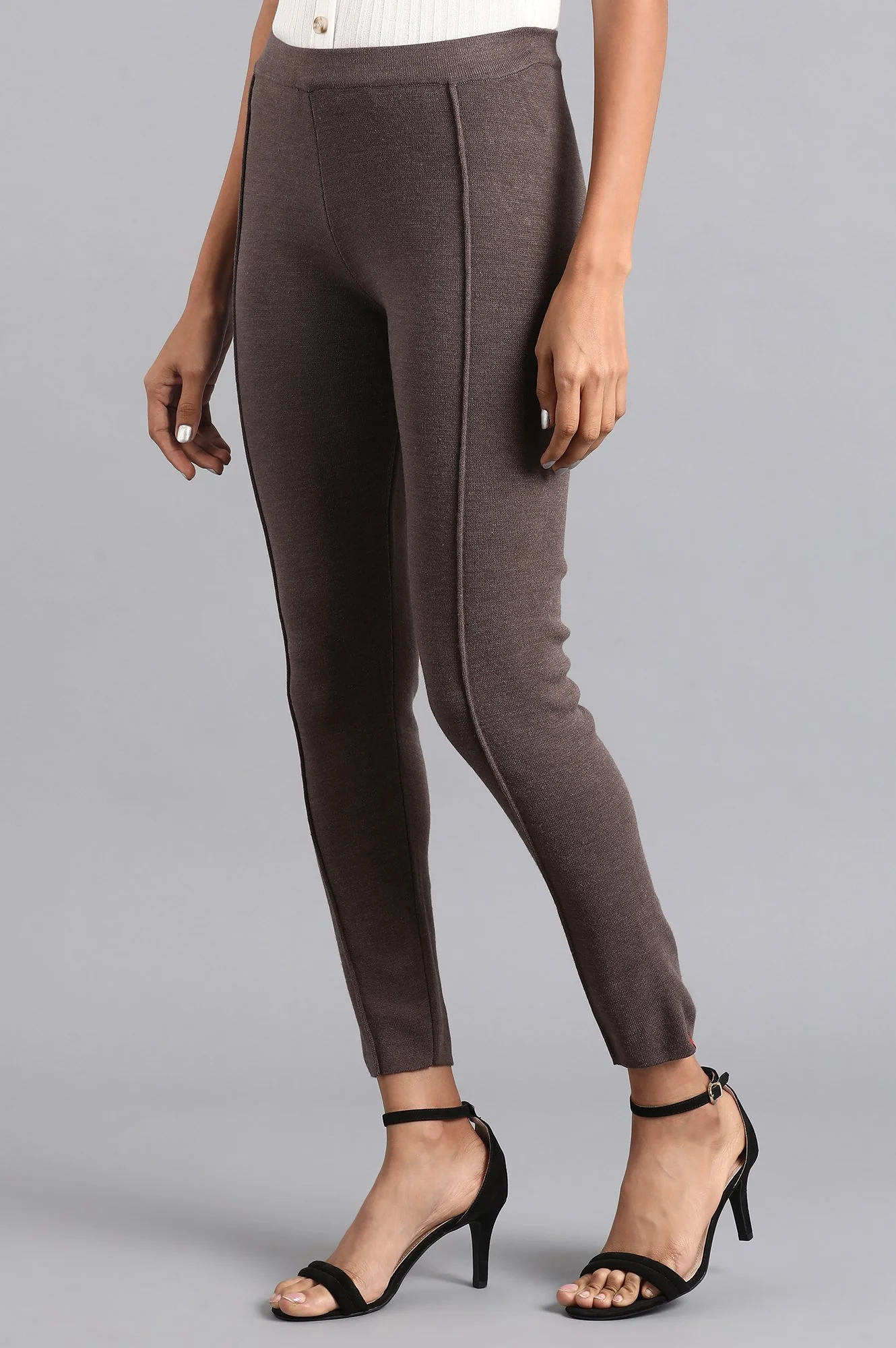 Grey Woollen Tights - Image 3