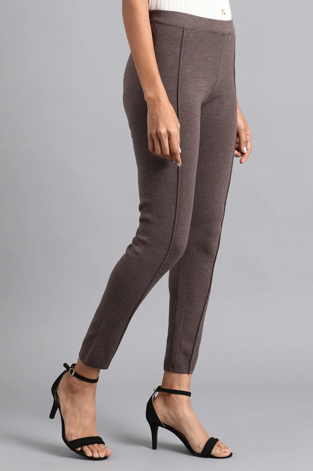 Grey Woollen Tights - Image 4