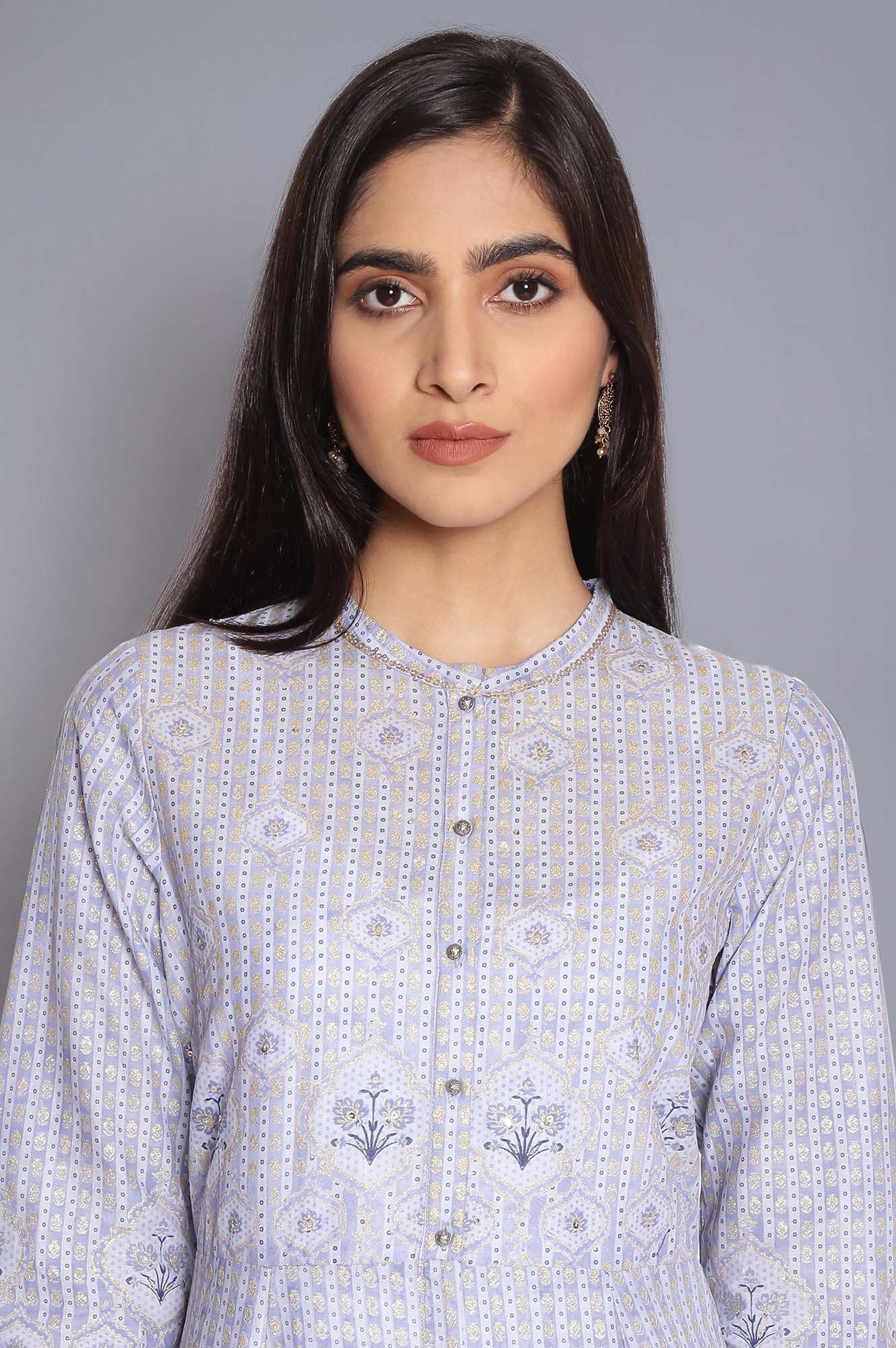 Light Blue Kalidar Dress - Image 5