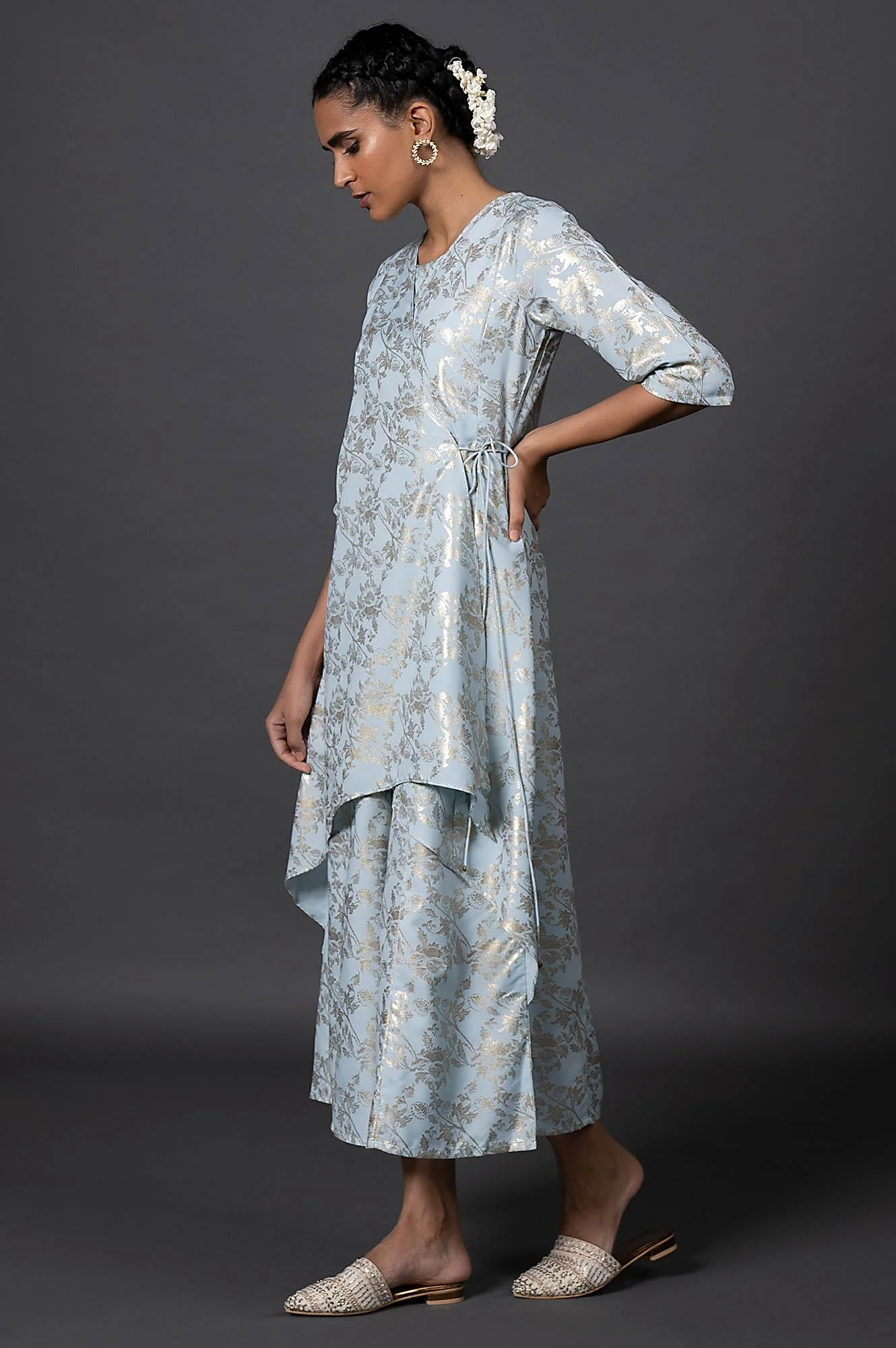 Light Blue Layered Jumpsuit - Image 6