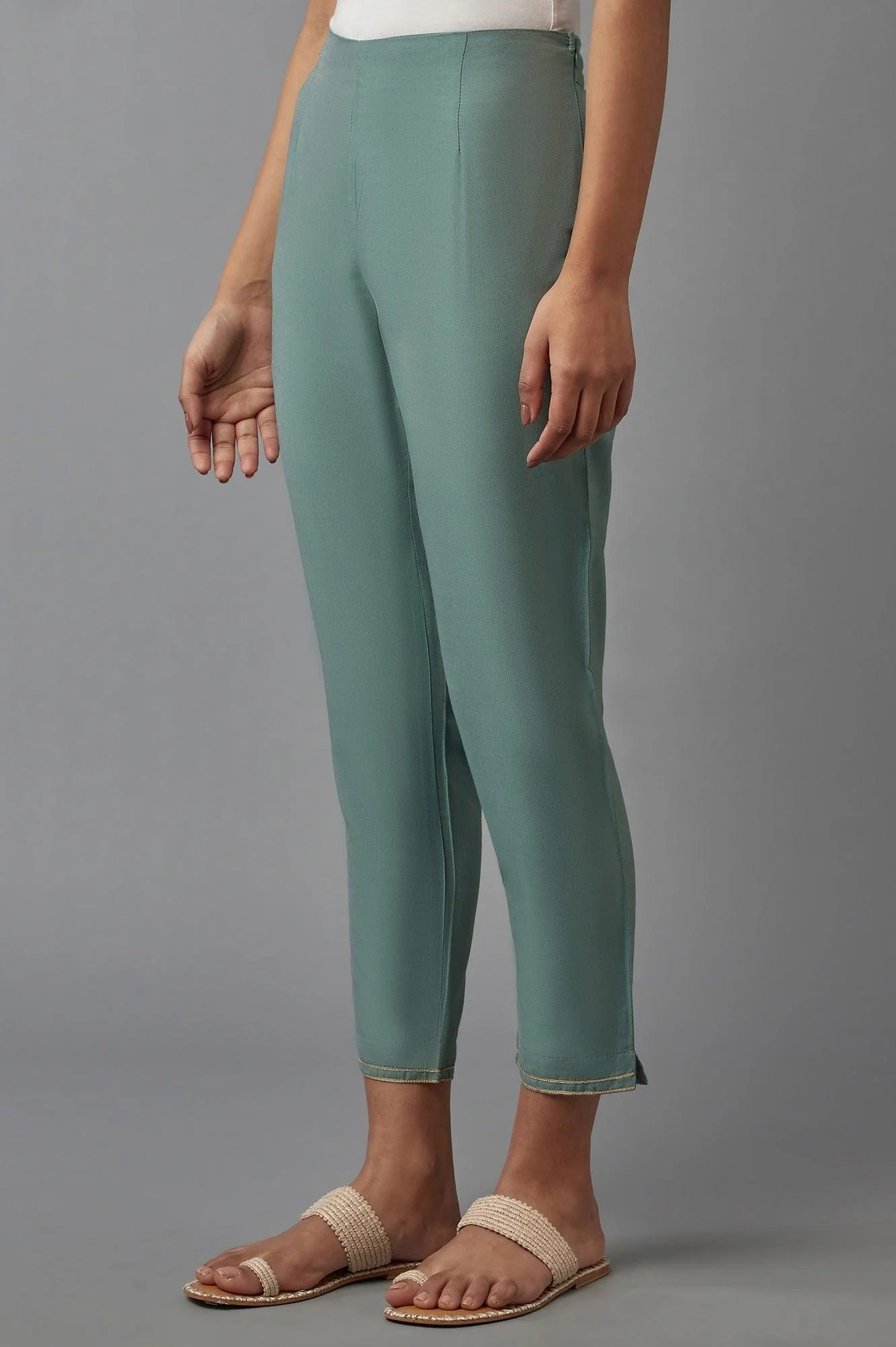 Light Green Slim Pants - Image 3