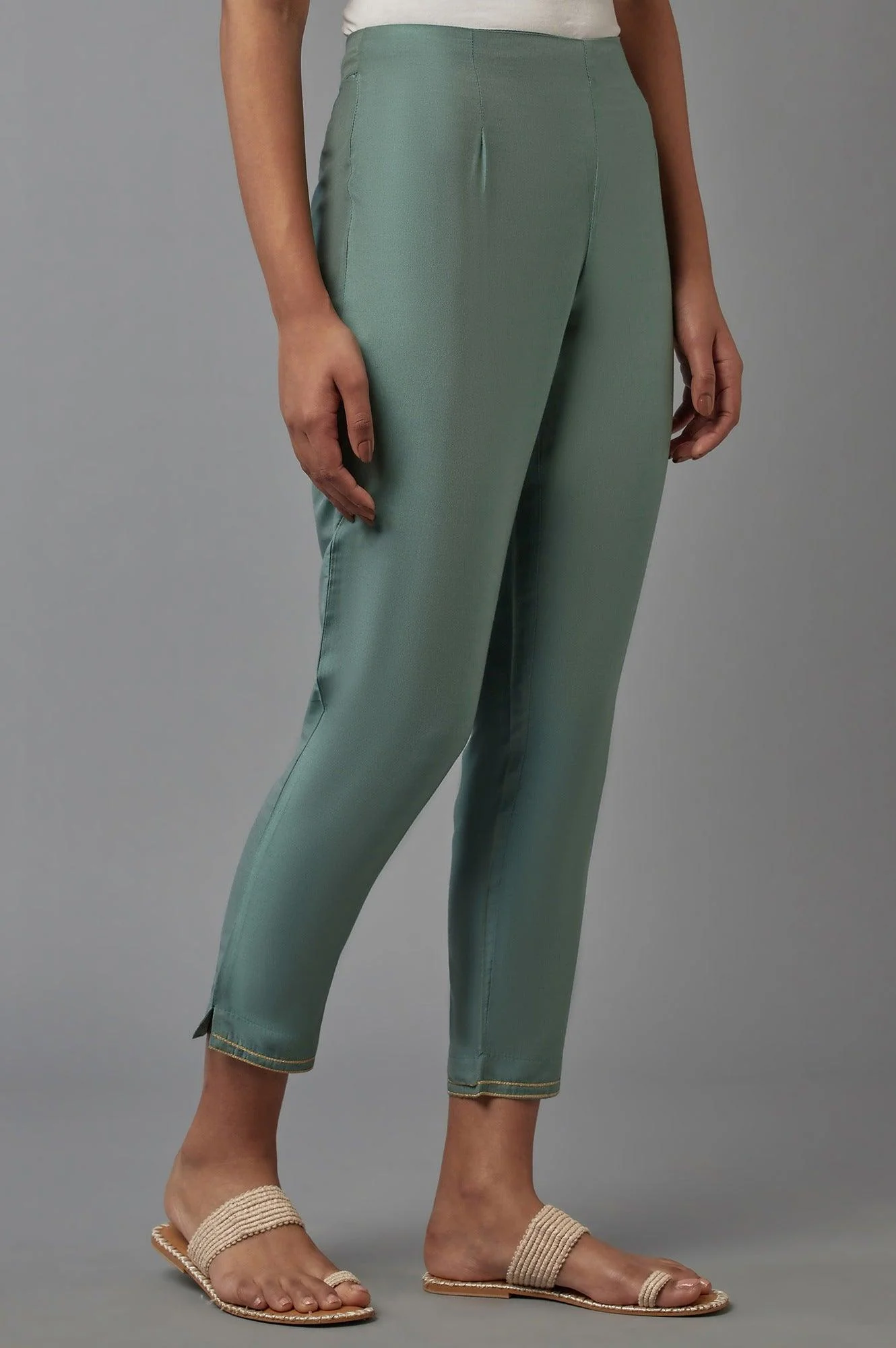 Light Green Slim Pants - Image 4