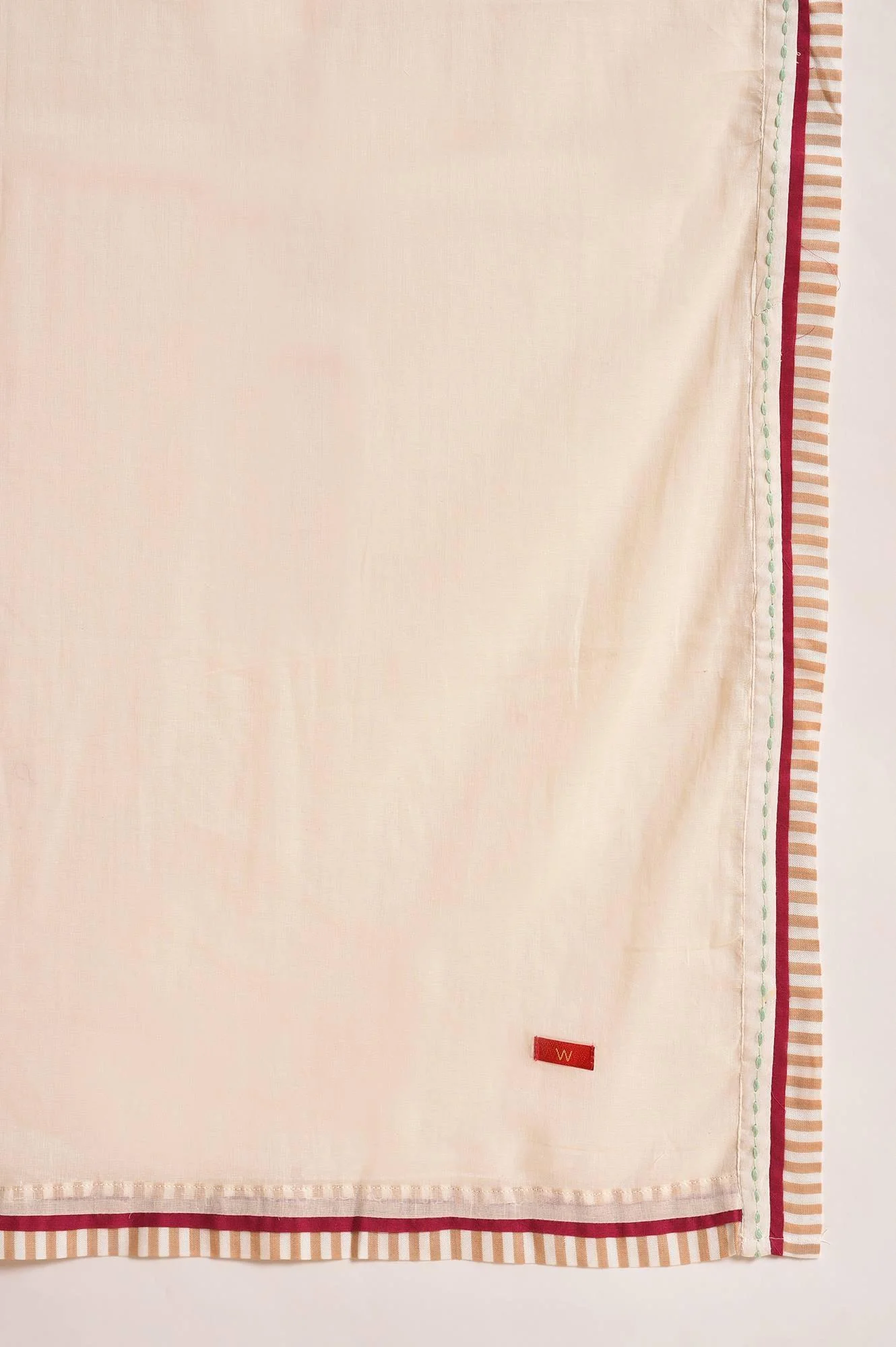 Light Pink Dobby Kurta, Pants And Dupatta Set - Image 10