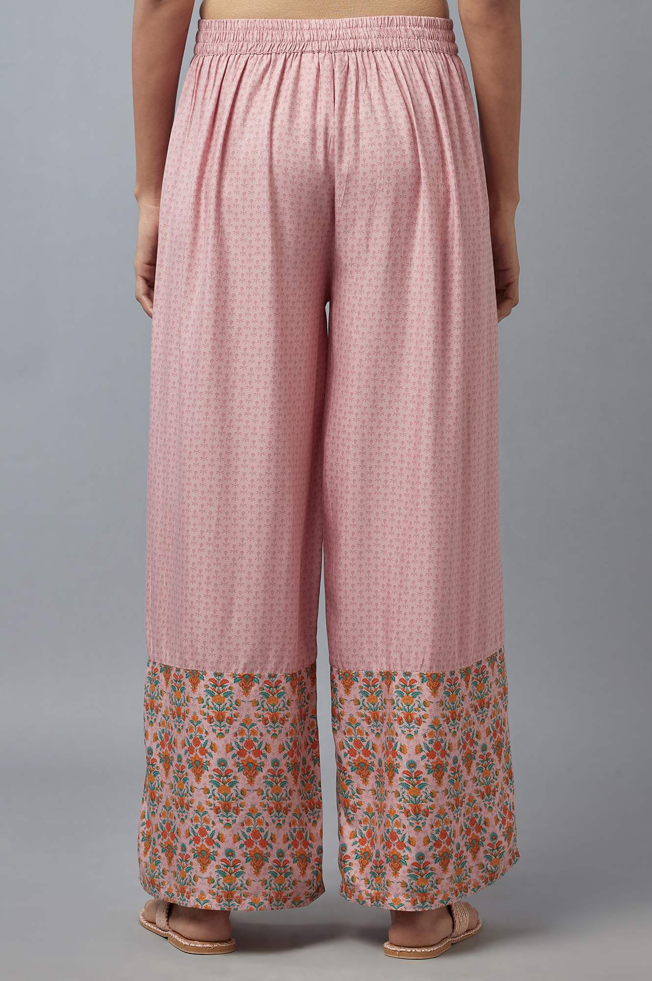 Nectar Pink Floral Printed Parallel Pants - Image 2