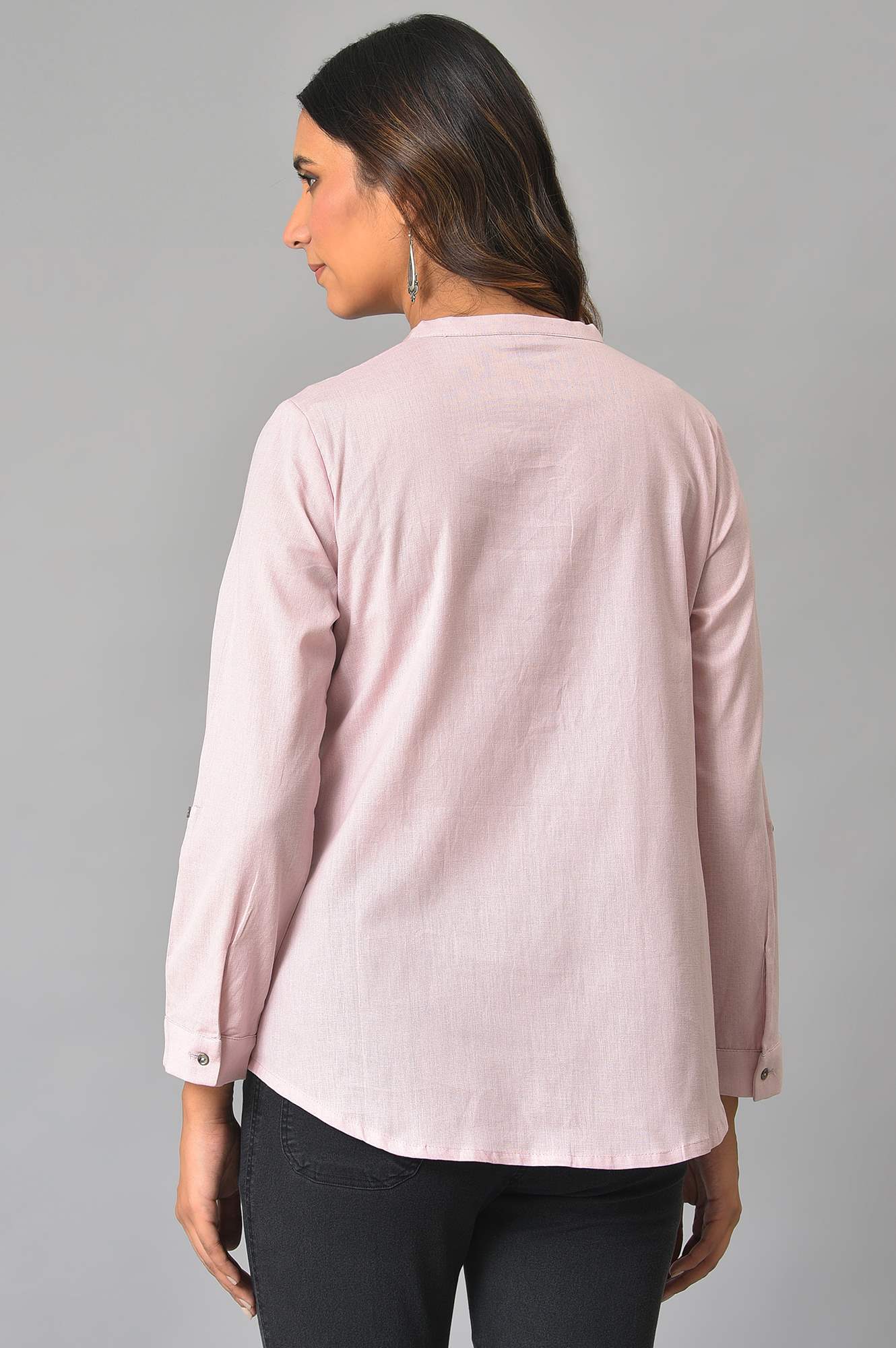Light Purple Button Down Western Top - Image 2